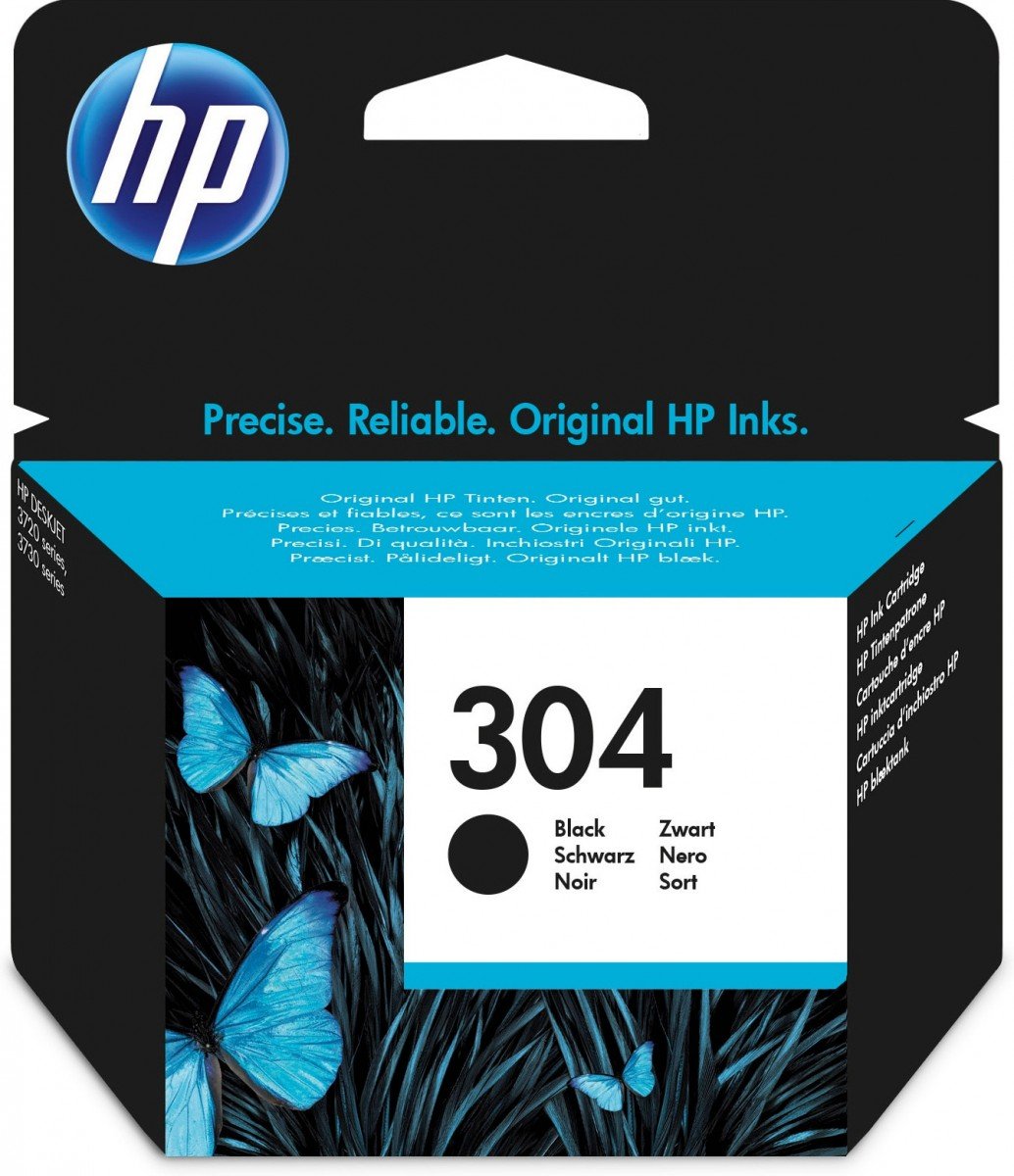 HP 304 original Black Ink cartridge N9K06AE UUS WCF (P)