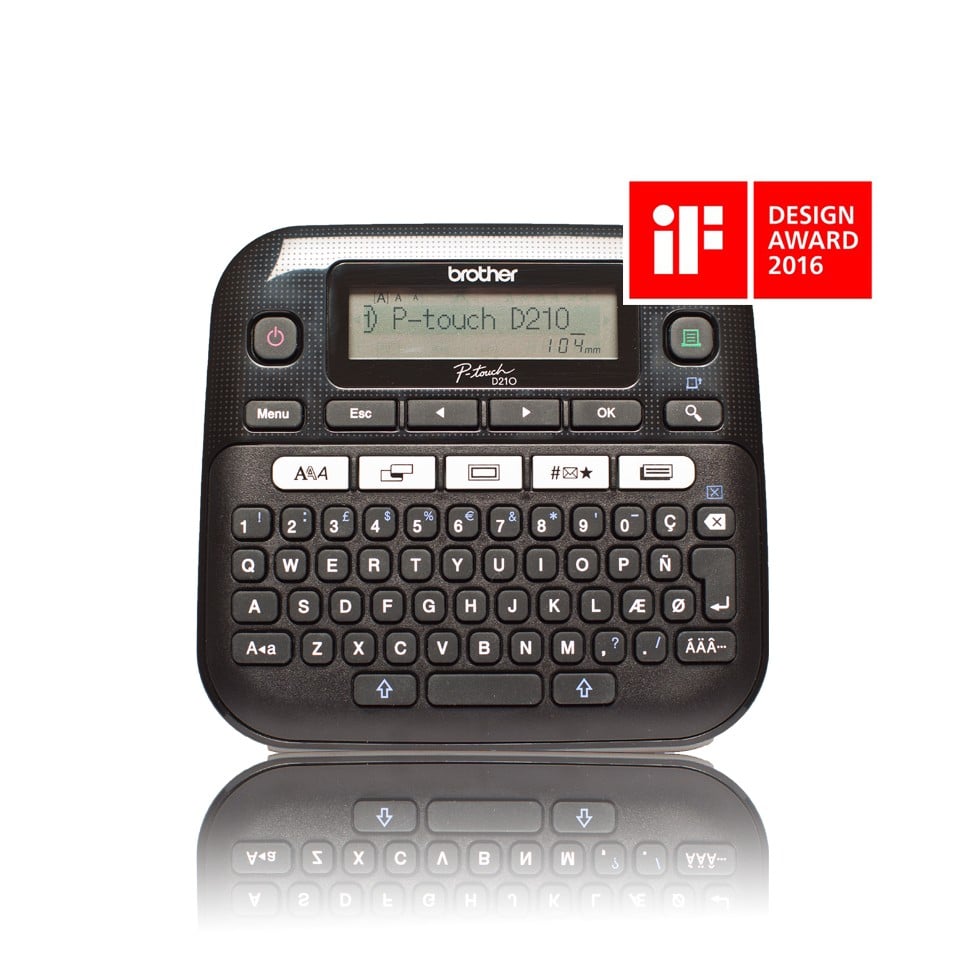 Brother PT-D210 imprimante pour étiquettes Transfert thermique 180 x 180 DPI 20 mm/sec QWERTY