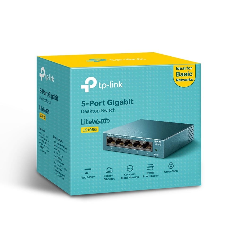 LS105G LiteWave 5-Port GB Desktop Switch
