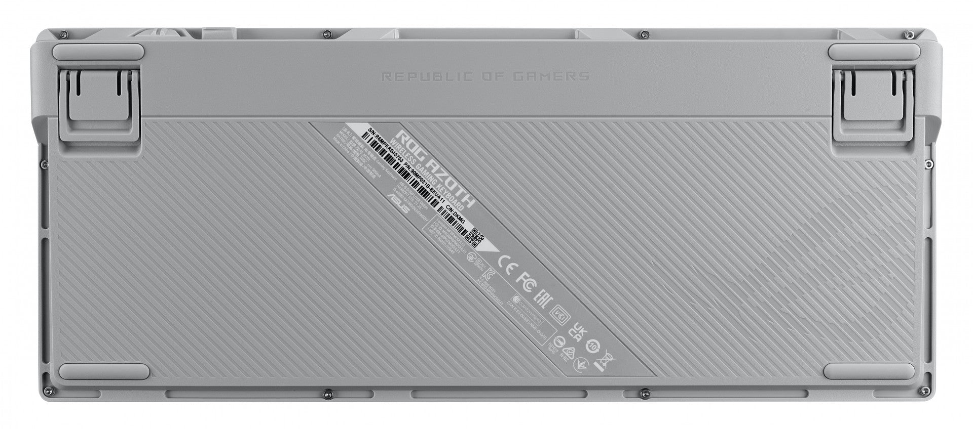 ASUS ROG Azoth White clavier Gaming USB + RF Wireless + Bluetooth Blanc