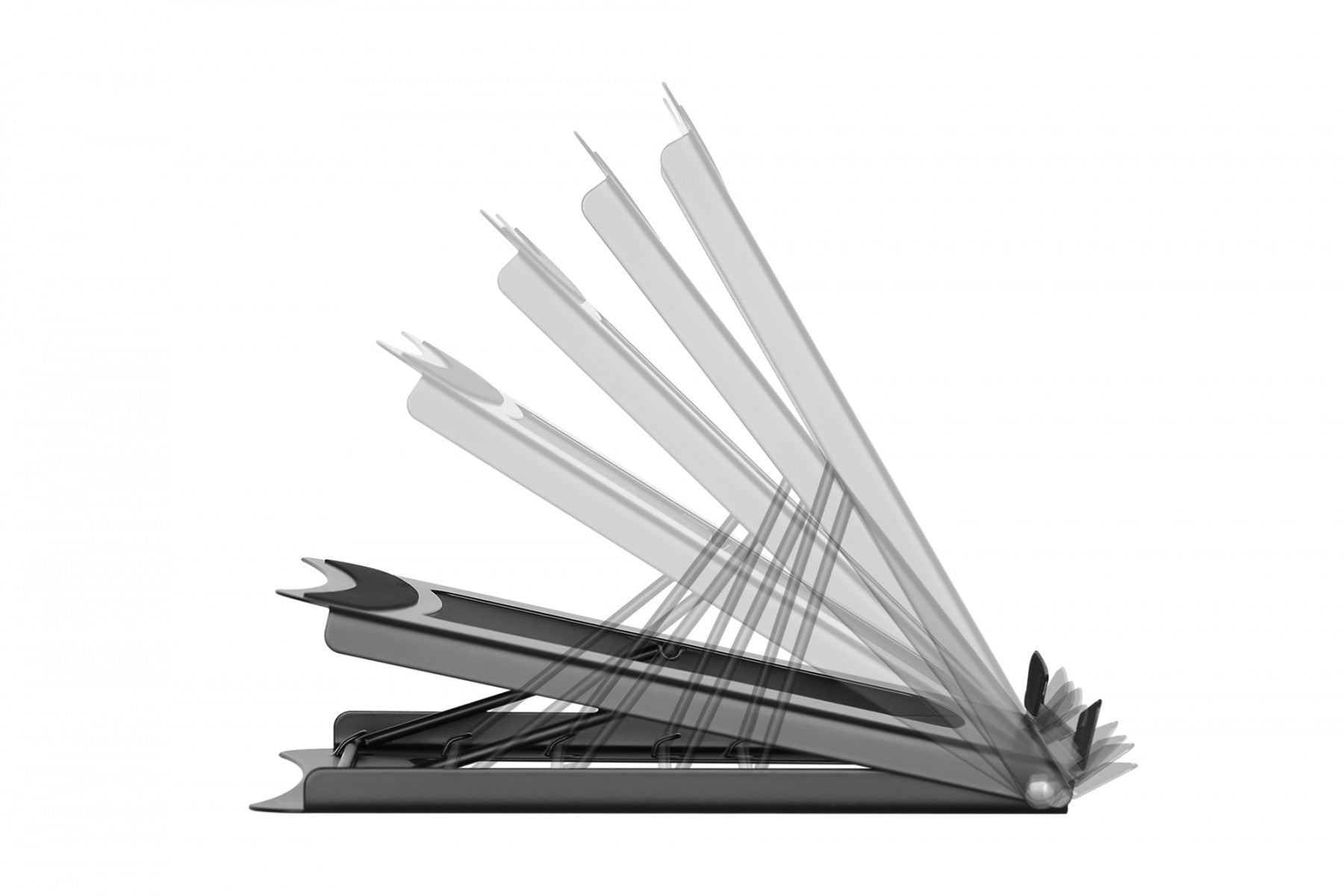 DIGITUS DA-90368 Foldable Steel Laptop/Tablet from 10 to 15 Stand adjustable black