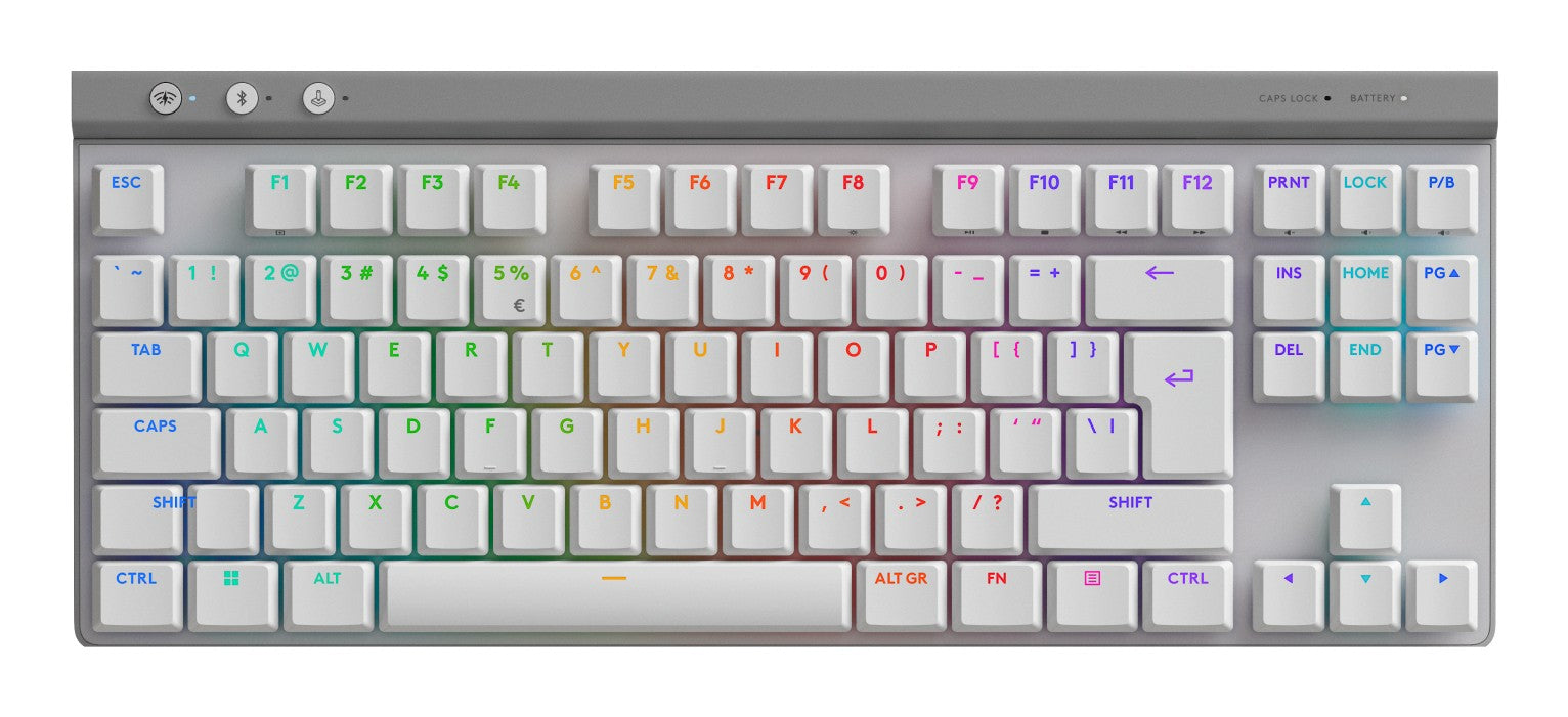 Logitech G G515 Lightspeed TKL clavier Gaming RF sans fil + Bluetooth QWERTY US International Blanc