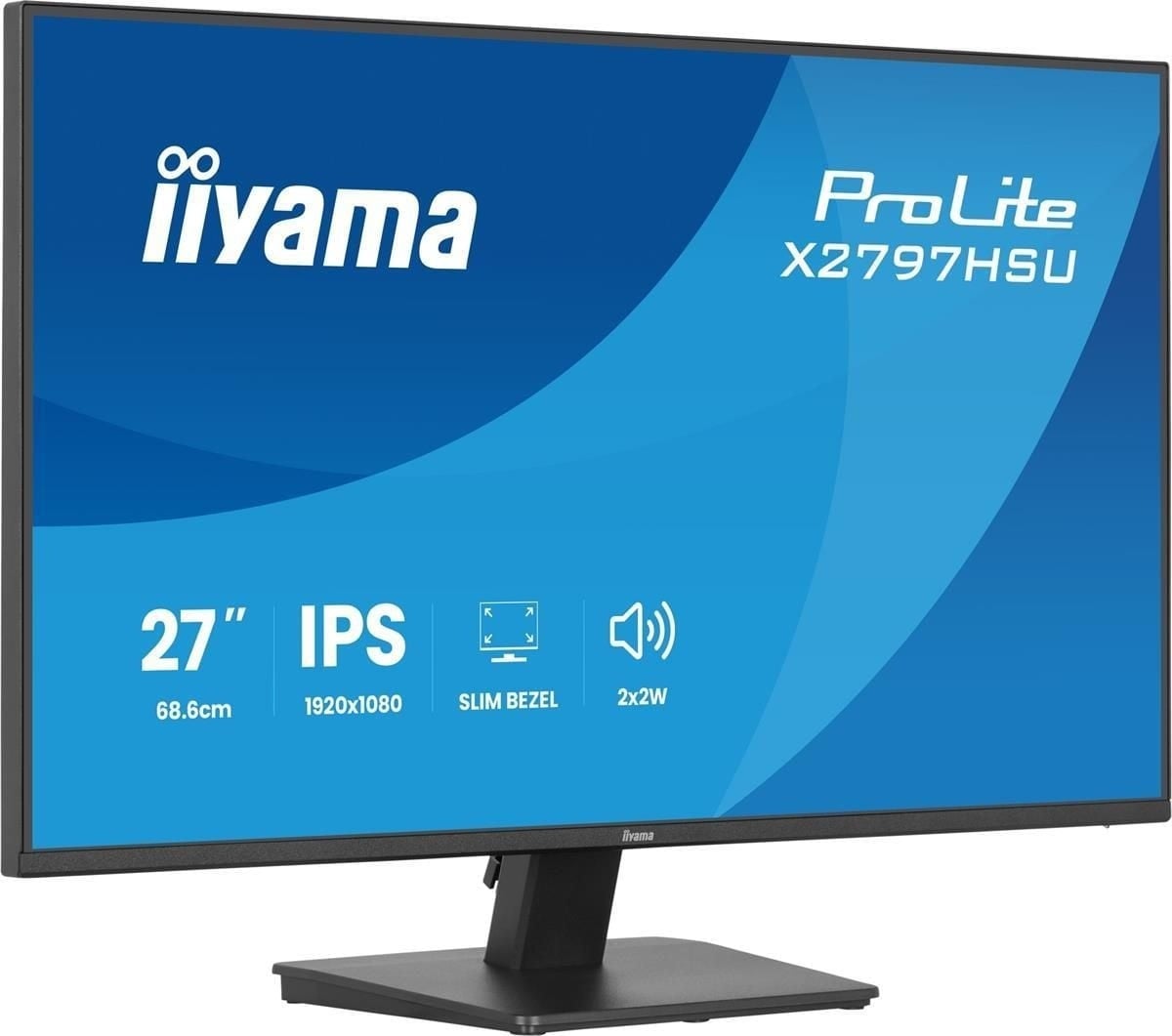 iiyama X2797HSU-B1 27" IPS LCD with 4-si