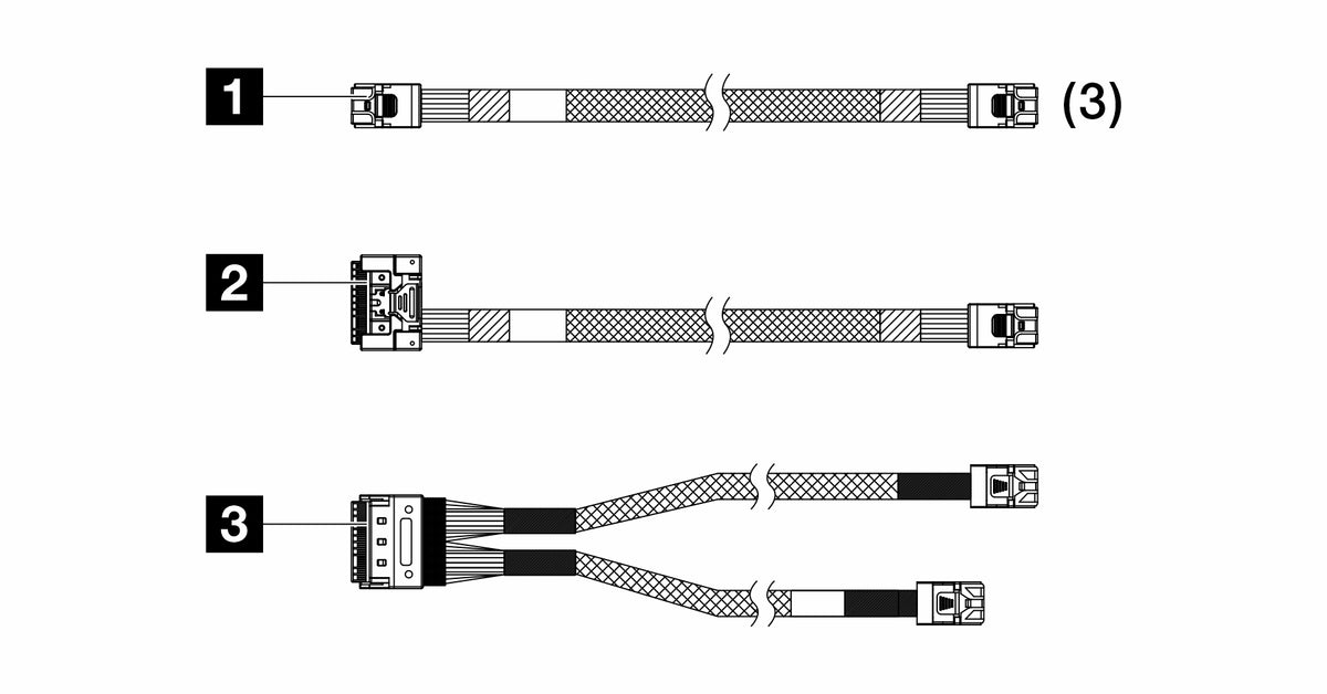 LENOVO ThinkSystem SR250 V2 X350/X40 RAID Cable Kit