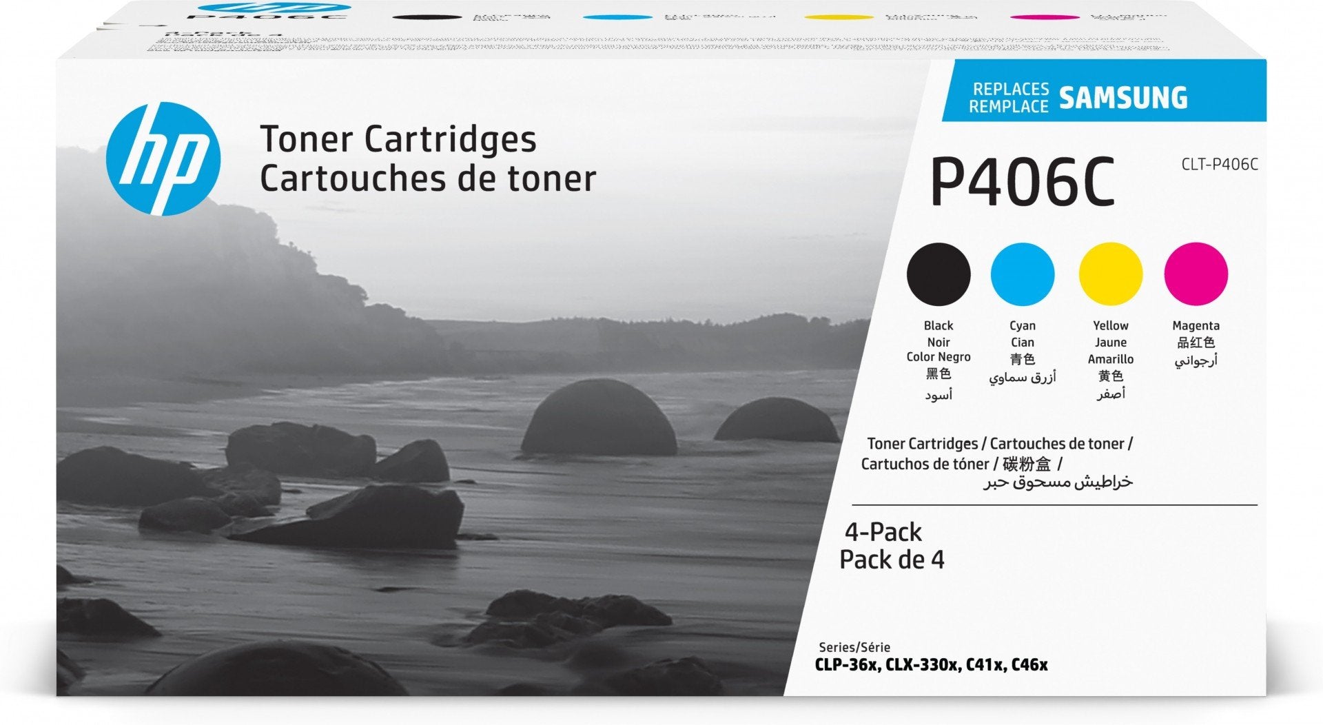 SAMSUNG original Toner cartridge LT-P406Cartridge/ELS 4-pk CartridgeYMK Toner cartridge SU375A