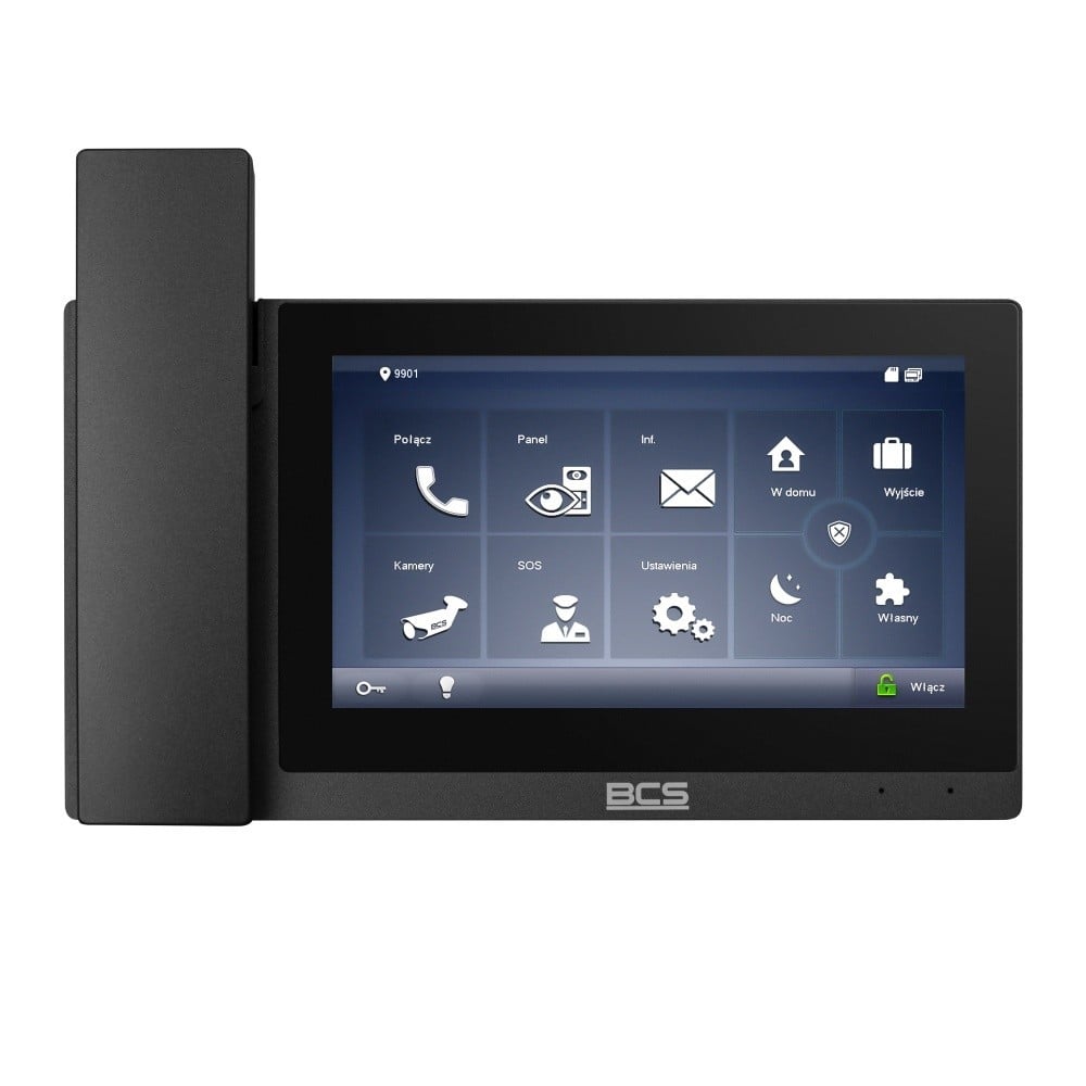 BCS BCS-MON7500B-S Moniteur Vidéo avec Caméra et Interphone