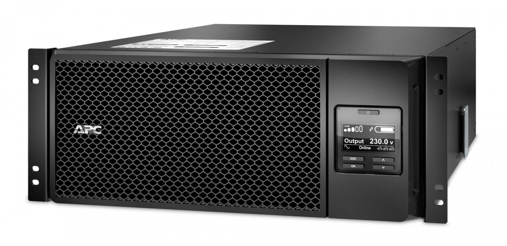 APC Smart-UPS SRT 6000VA RM UPS rack-mountable AC 230V 6000Watt 6000VA Ethernet 10/100 USB output connectors 13 4U Black