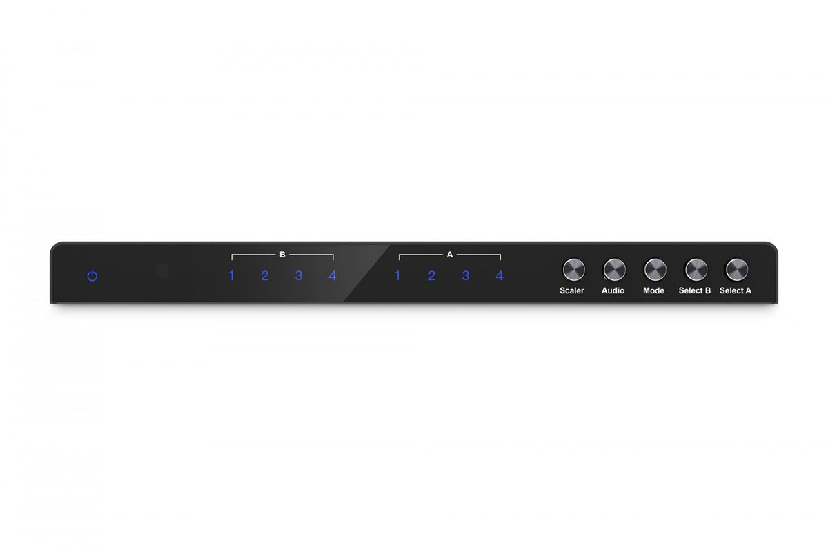 Commutateur/Matrix HDMI 4/2 ports 4K/30Hz UHD HDCP 1.4 audio avec télécommande
