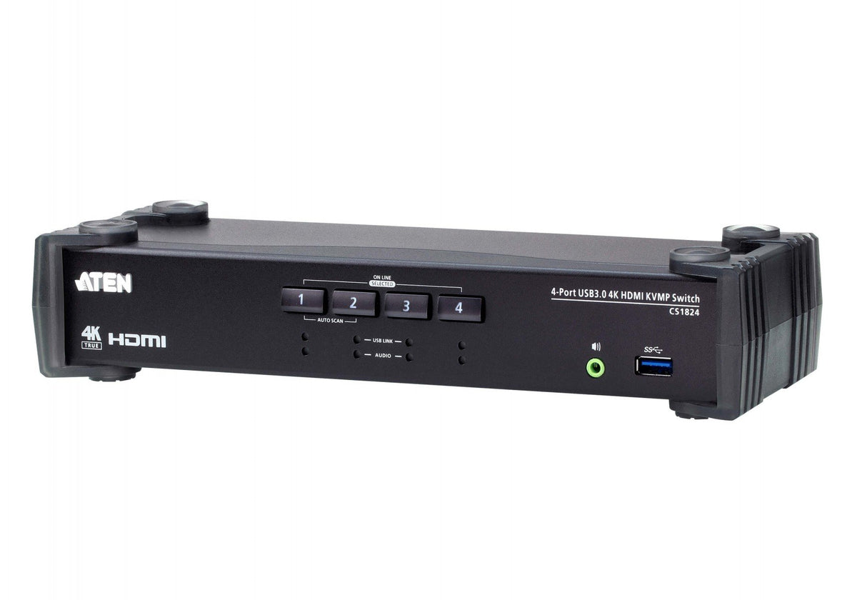 ATEN CS1824-AT-G commutateur écran, clavier et souris Noir