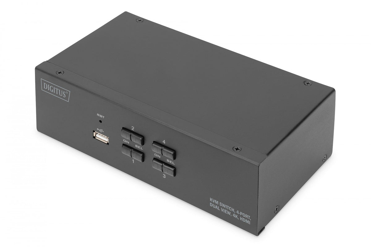 Digitus DS-12883 commutateur écran, clavier et souris Noir
