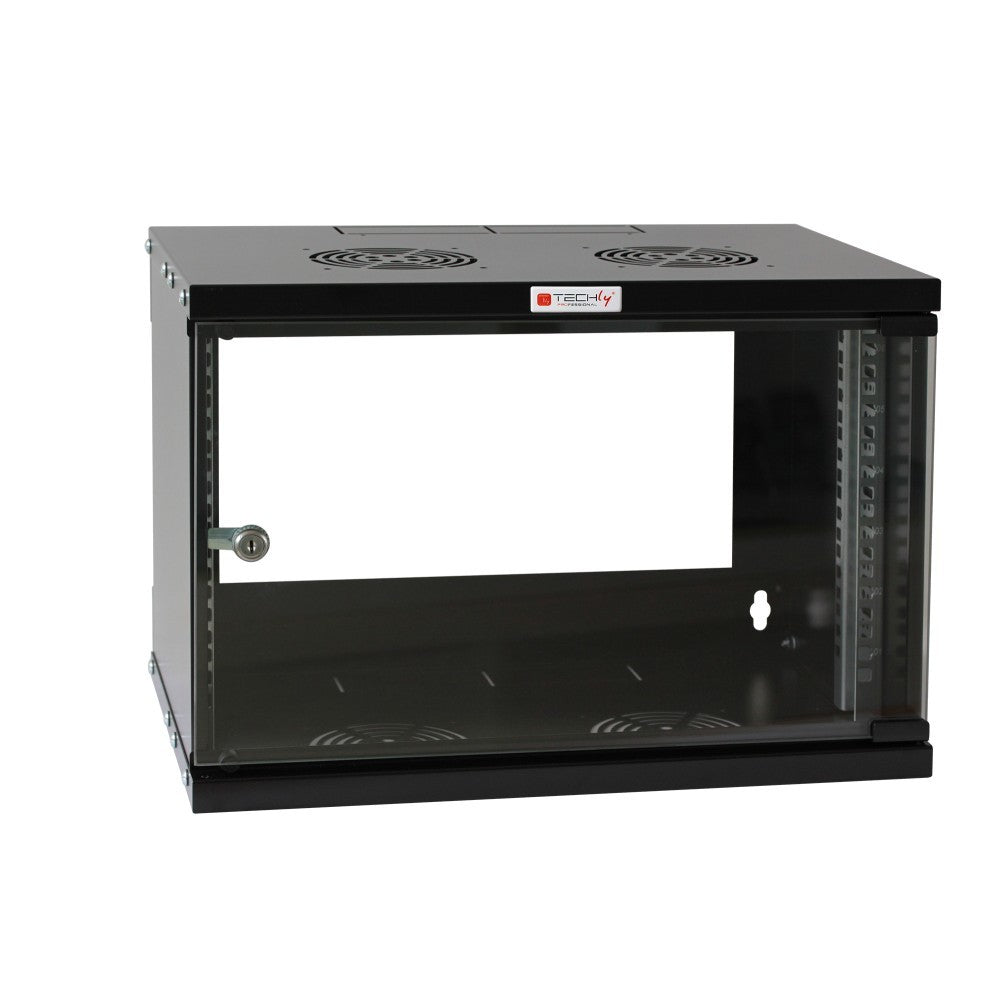 Techly I-CASE EL-1006B45 Armoire murale 6U 60/45 éco bl