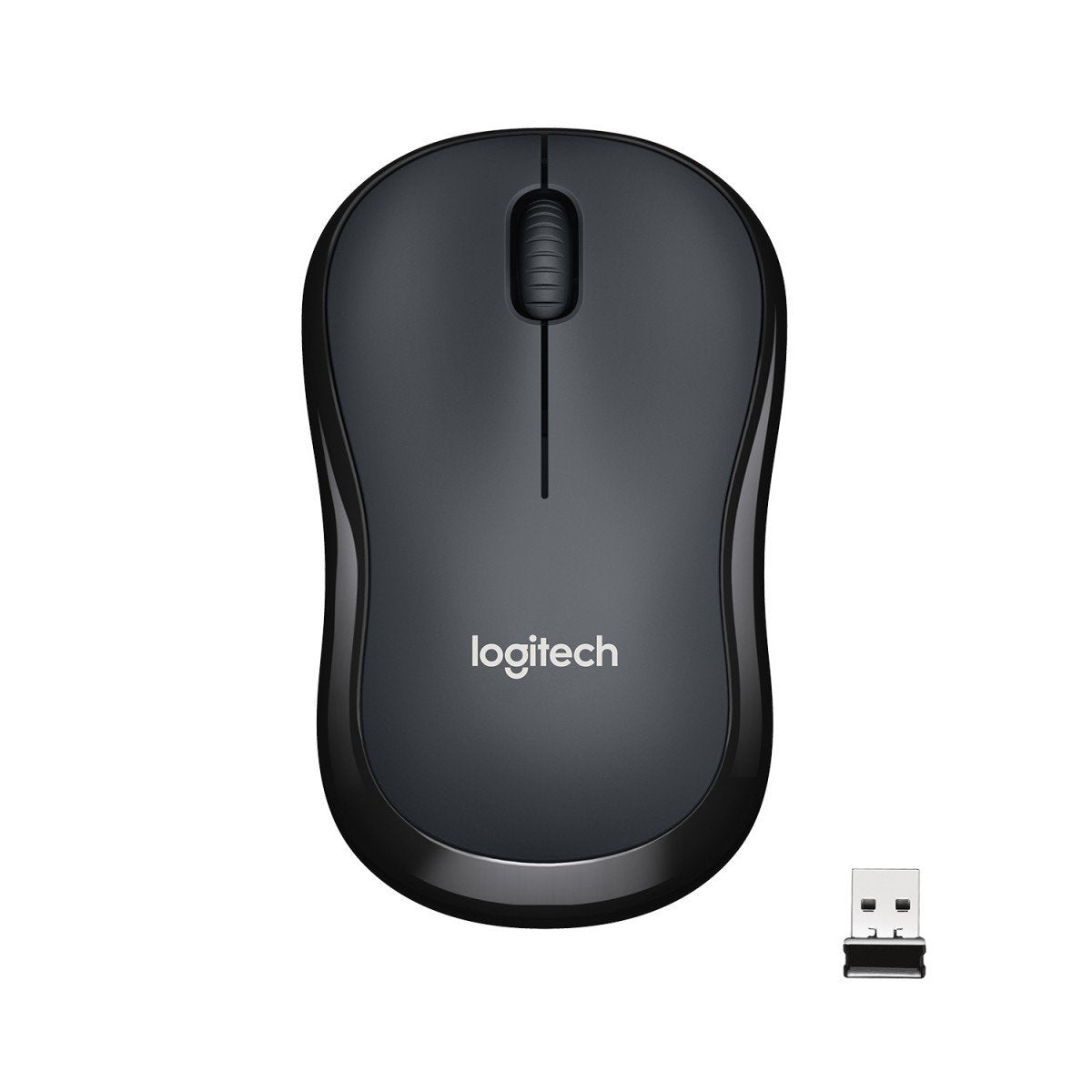 LOGITECH M220 Silent Mouse optical 3 buttons wireless 2.4 GHz USB wireless receiver charcoal