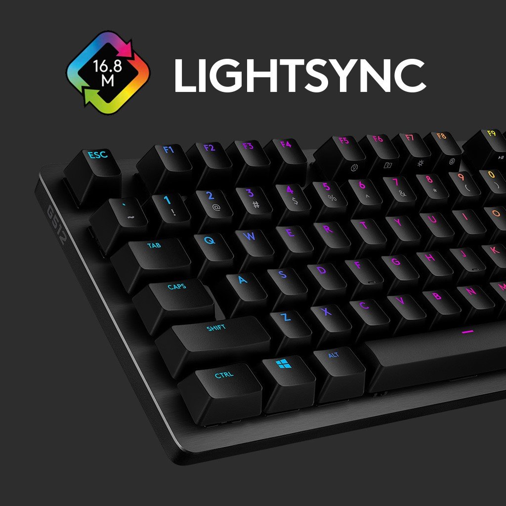 Logitech G 920-009370 clavier Gaming USB QWERTY US International Charbon