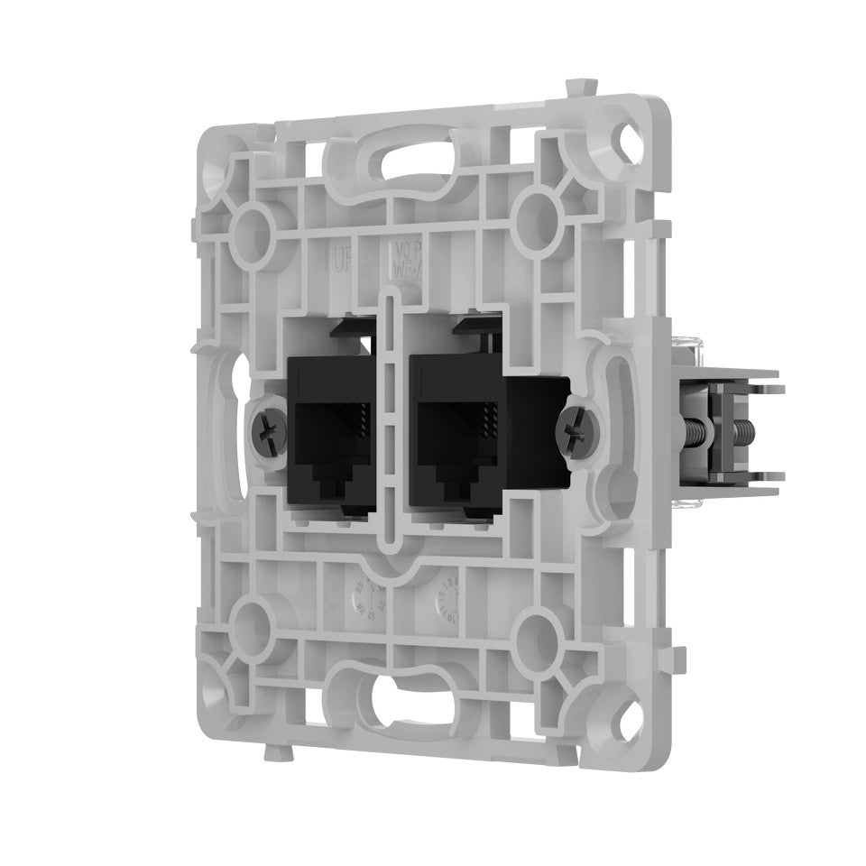 Ajax Systems 128848.165.BL Prise LAN RJ45 encastrée verticale noire - OutletCore (LAN) verticale