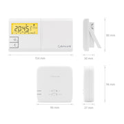 SALUS 091FLRFV2 Contrôleur de température électronique sans fil hebdomadaire blanc