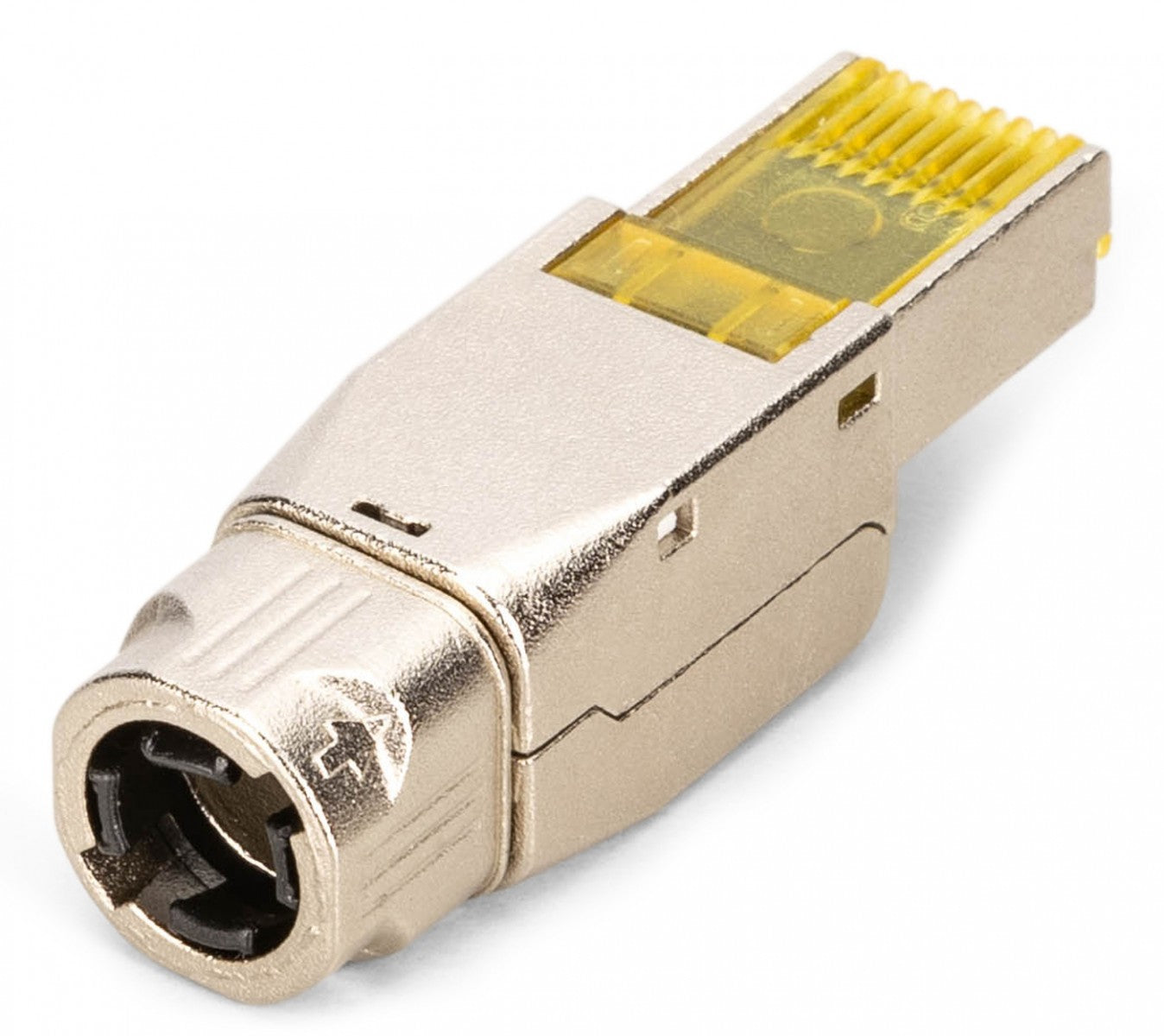 Connecteur modulaire RJ45 cat.8.1, PoE++, 25/40GbE, blindé, vissable, sans outil, AWG 26-22