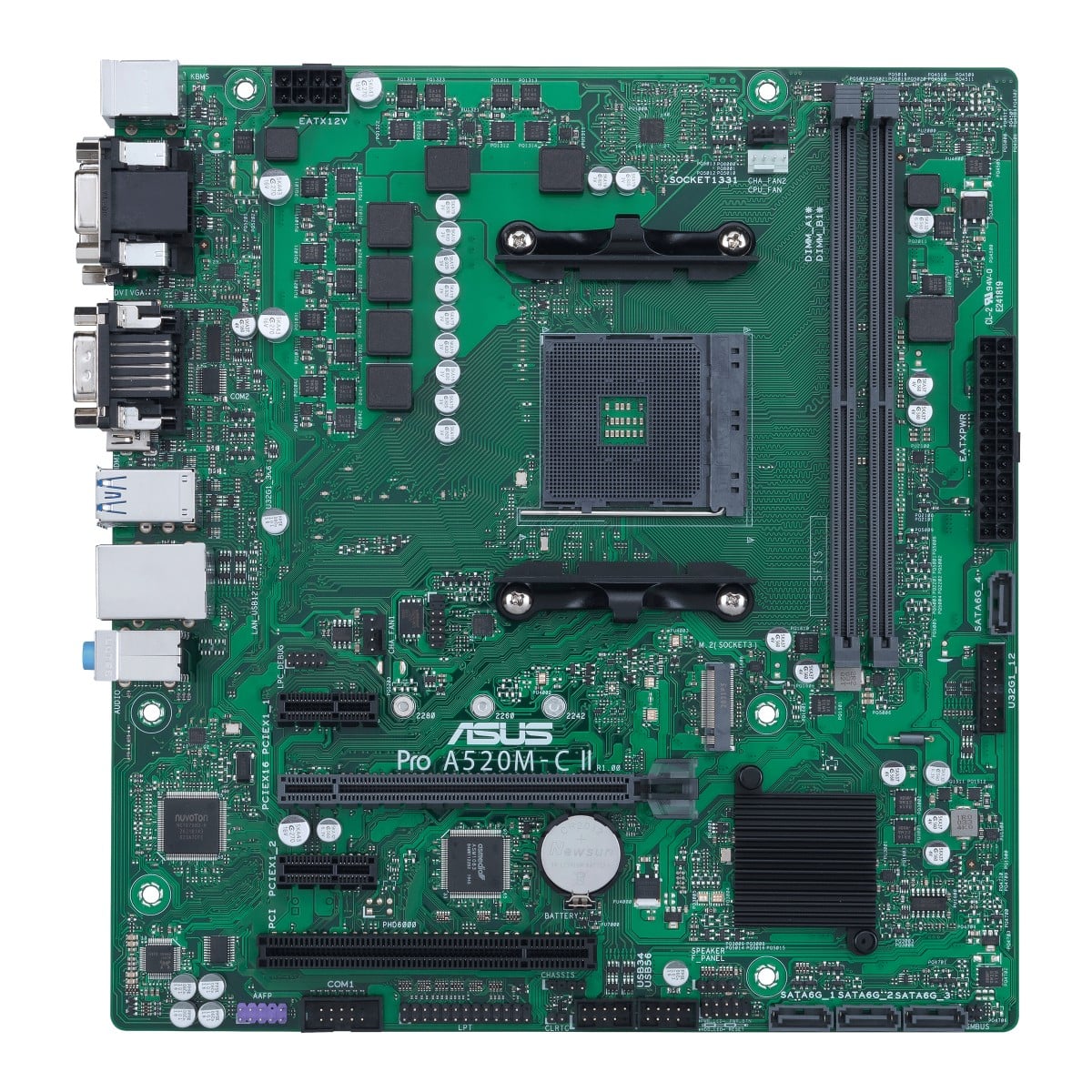 ASUS PRO A520M-C II/CSM AM4 2xDDR4 4xSATA 1xM.2 1xDsub 1xDVI 1xHDMI 1xDP MB