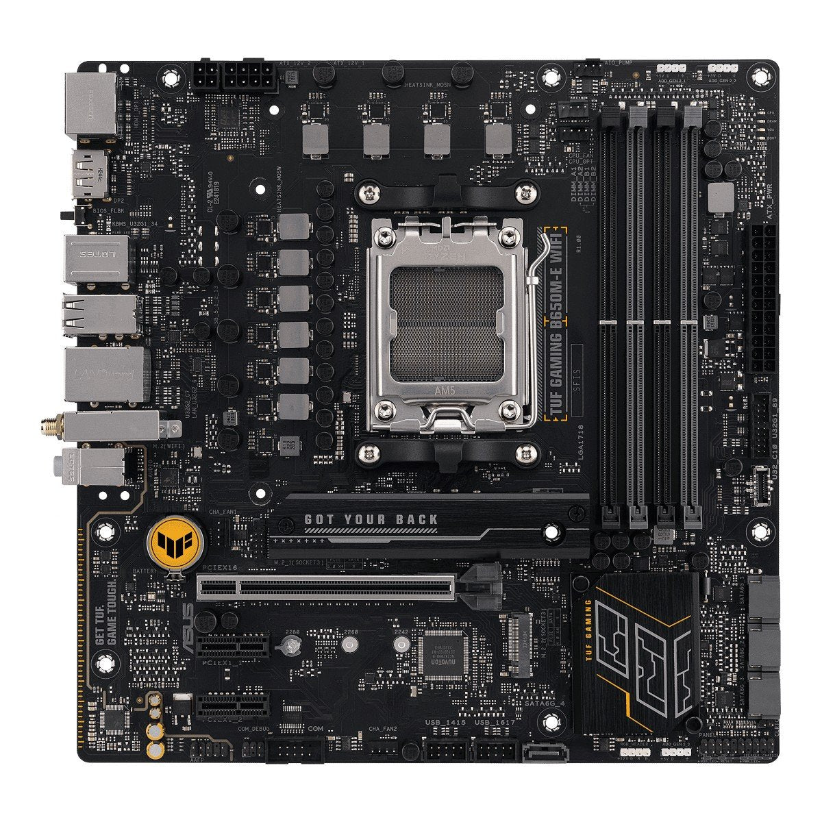 ASUS TUF GAMING B650M-E WIFI AM5 4xDDR5 mATX MB 4xSATA 2xM.2