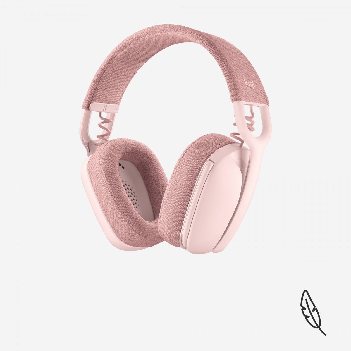 LOGITECH Zone Vibe 100 Headset full size Bluetooth wireless rose