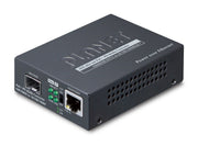 PLANET 802.3at PoE+ PD convertisseur de support réseau 2000 Mbit/s Noir