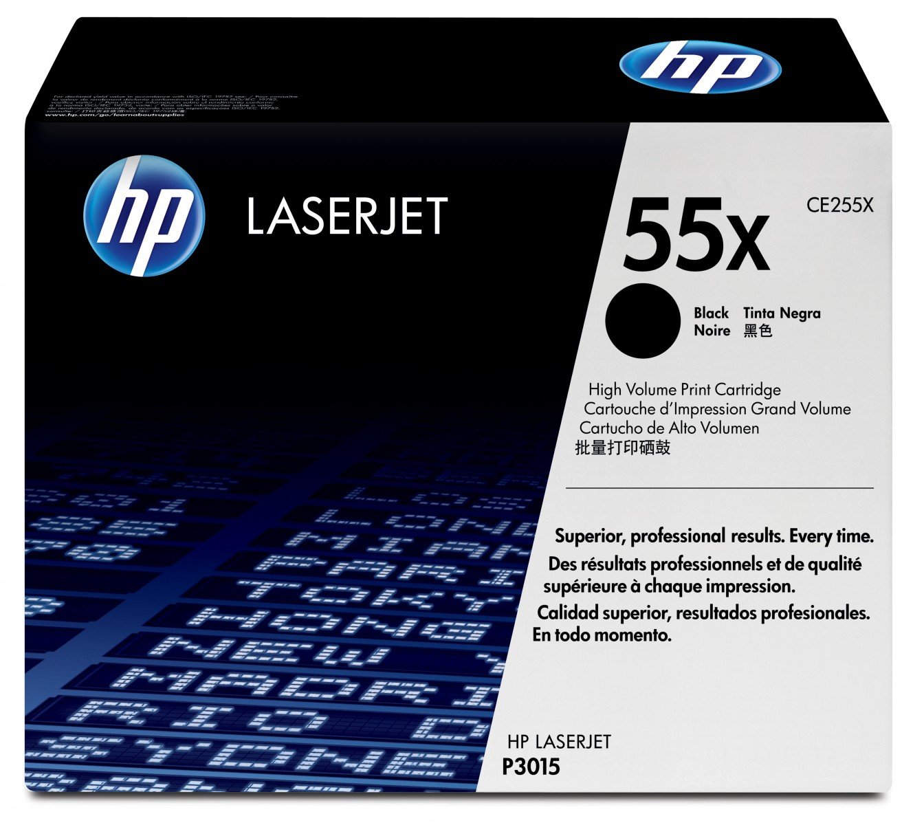 HP 55X original LaserJet Toner cartridge CE255X black standard capacity 12.500 pages 1-pack