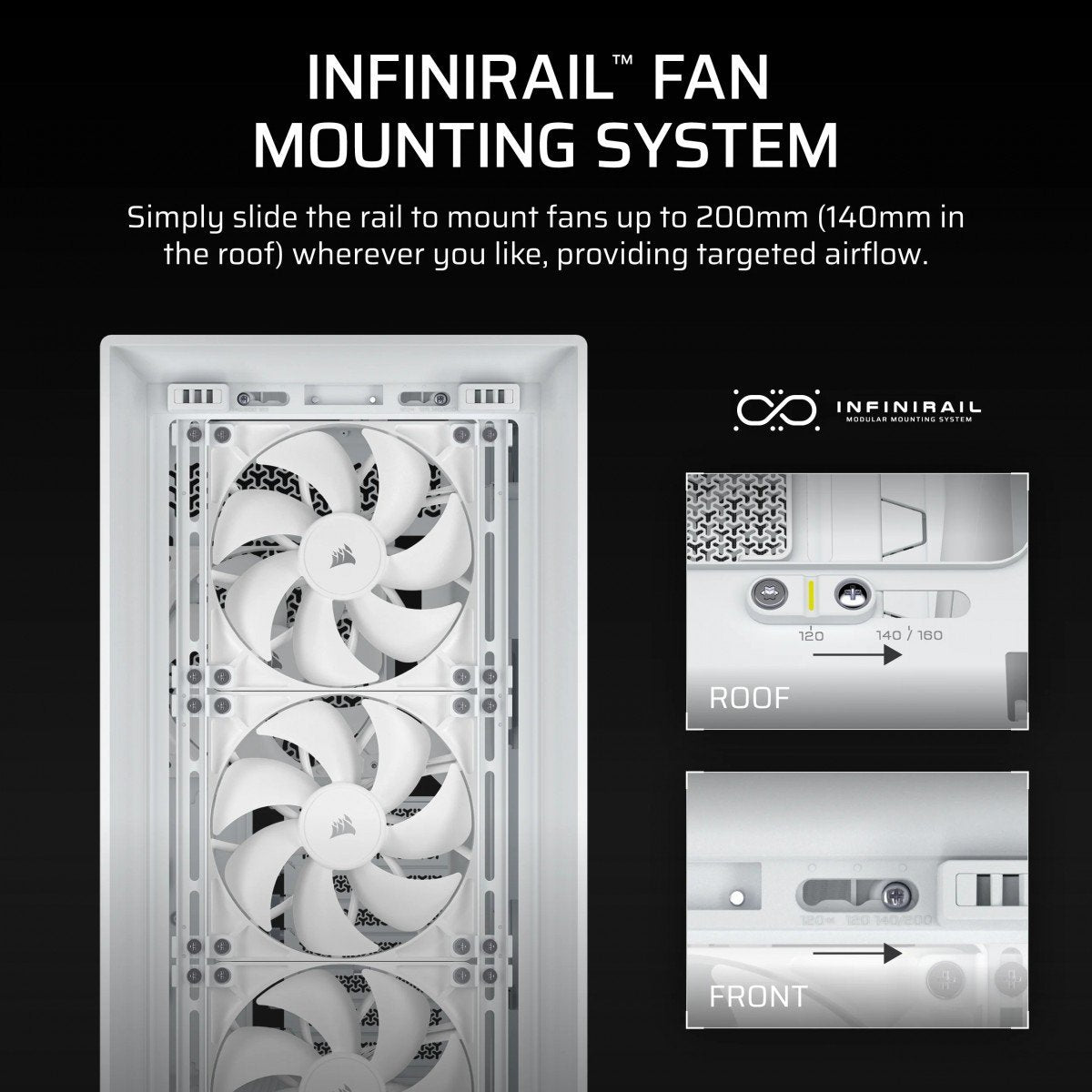 Boîtier ATX semi-tour Corsair CC-9011308-WW Blanc