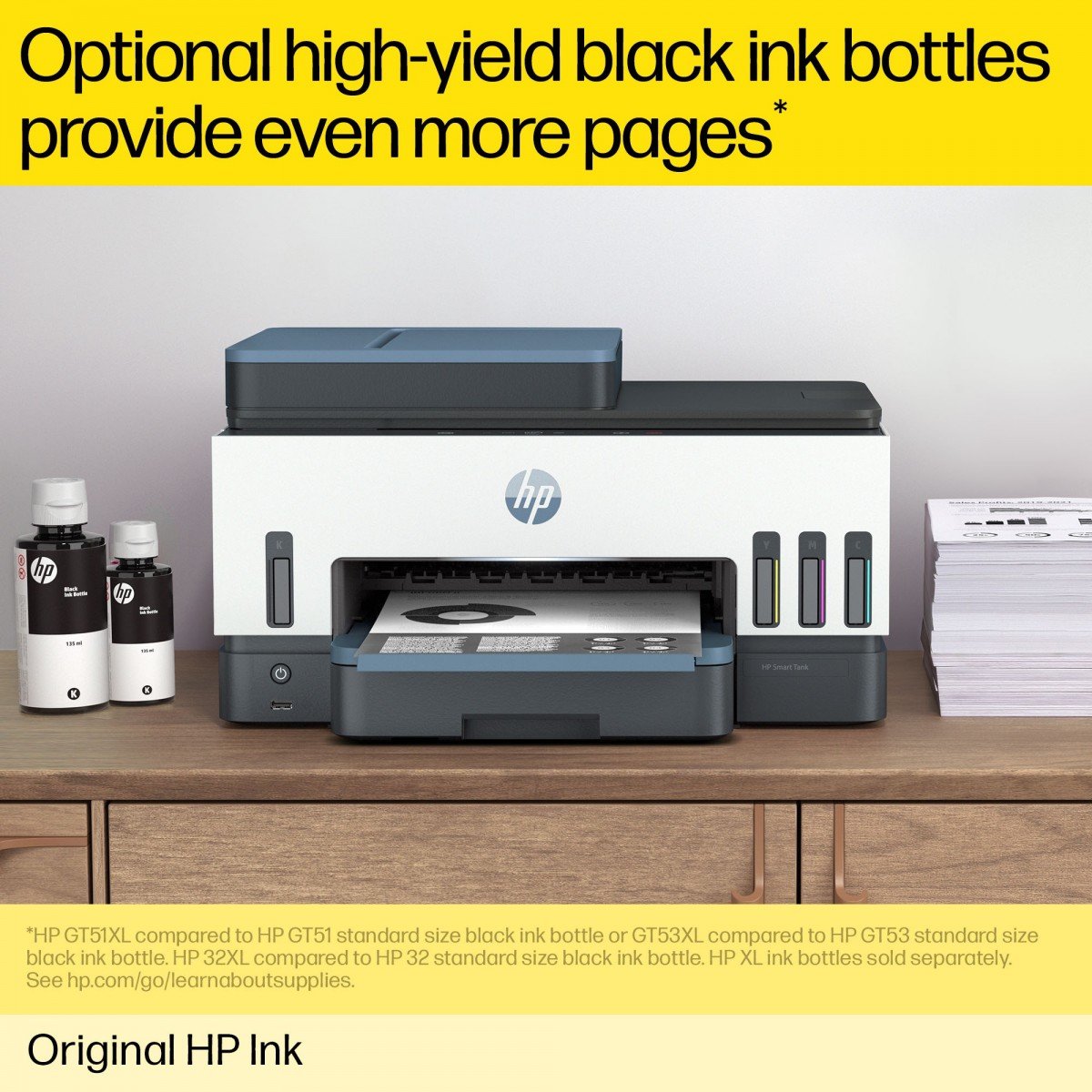 HP GT53 135ml Black Original Ink Bottle