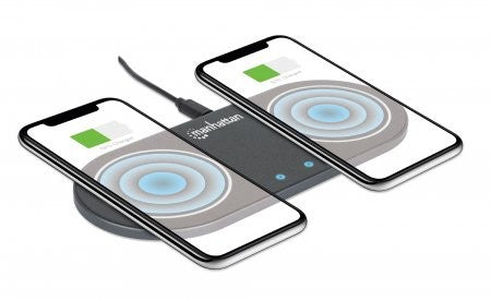 Manhattan 102209 Chargeur sans fil Qi 2x 30W