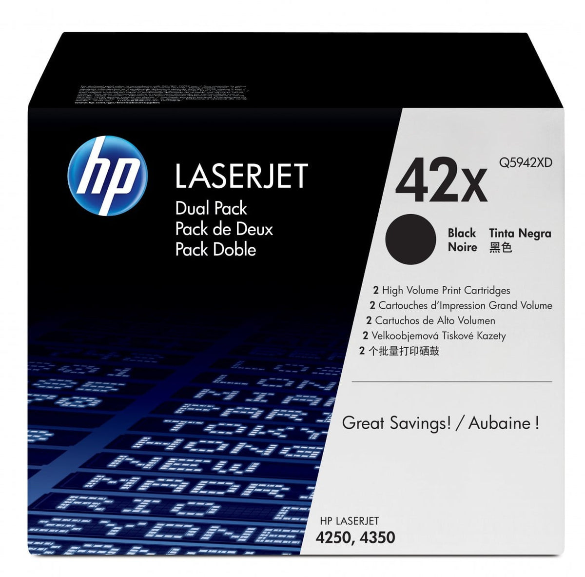 HP 42X Cartouche de toner 2 piece(s) Original Noir