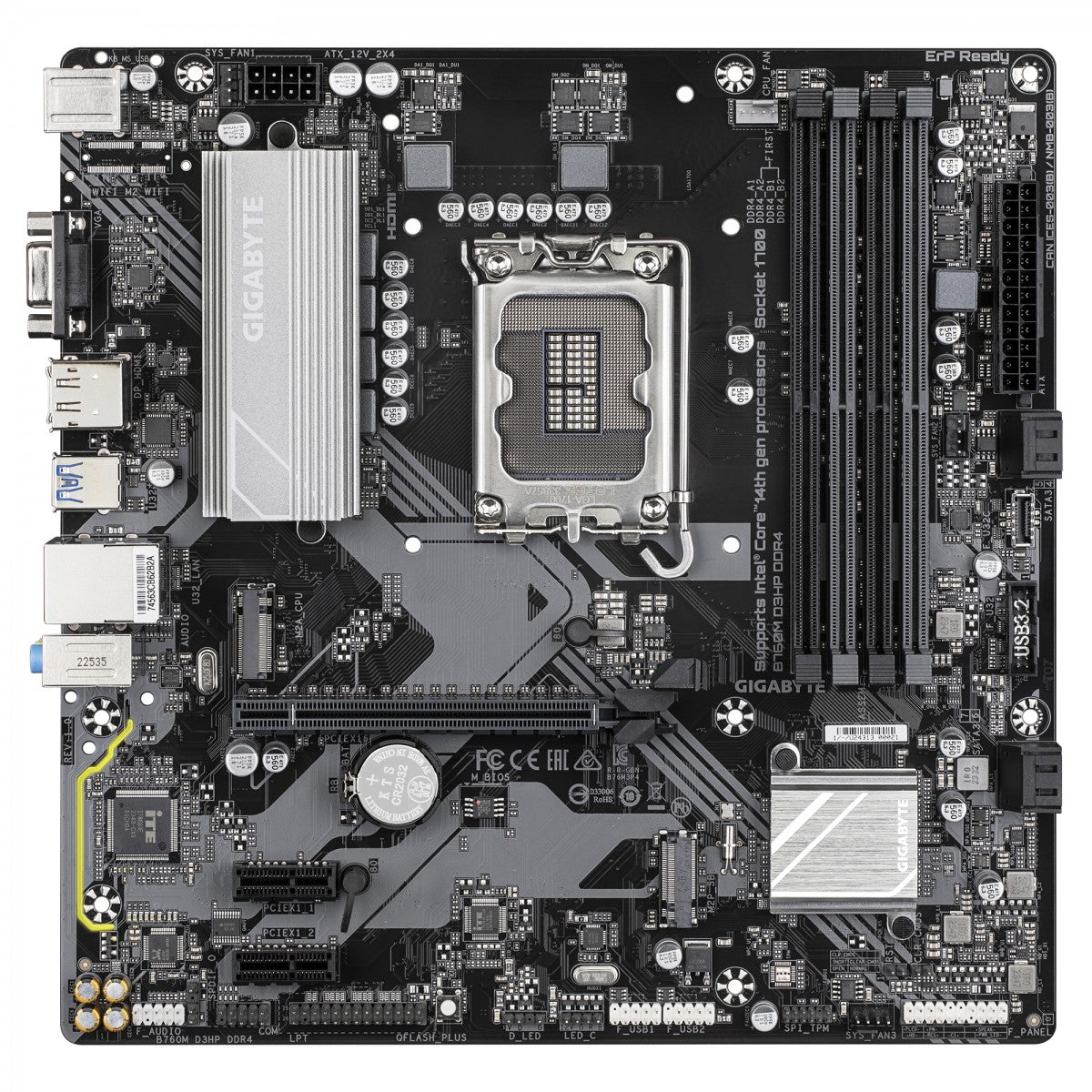 GIGABYTE B760M D3HP DDR4 carte mere Intel B760 Express LGA 1700 micro ATX