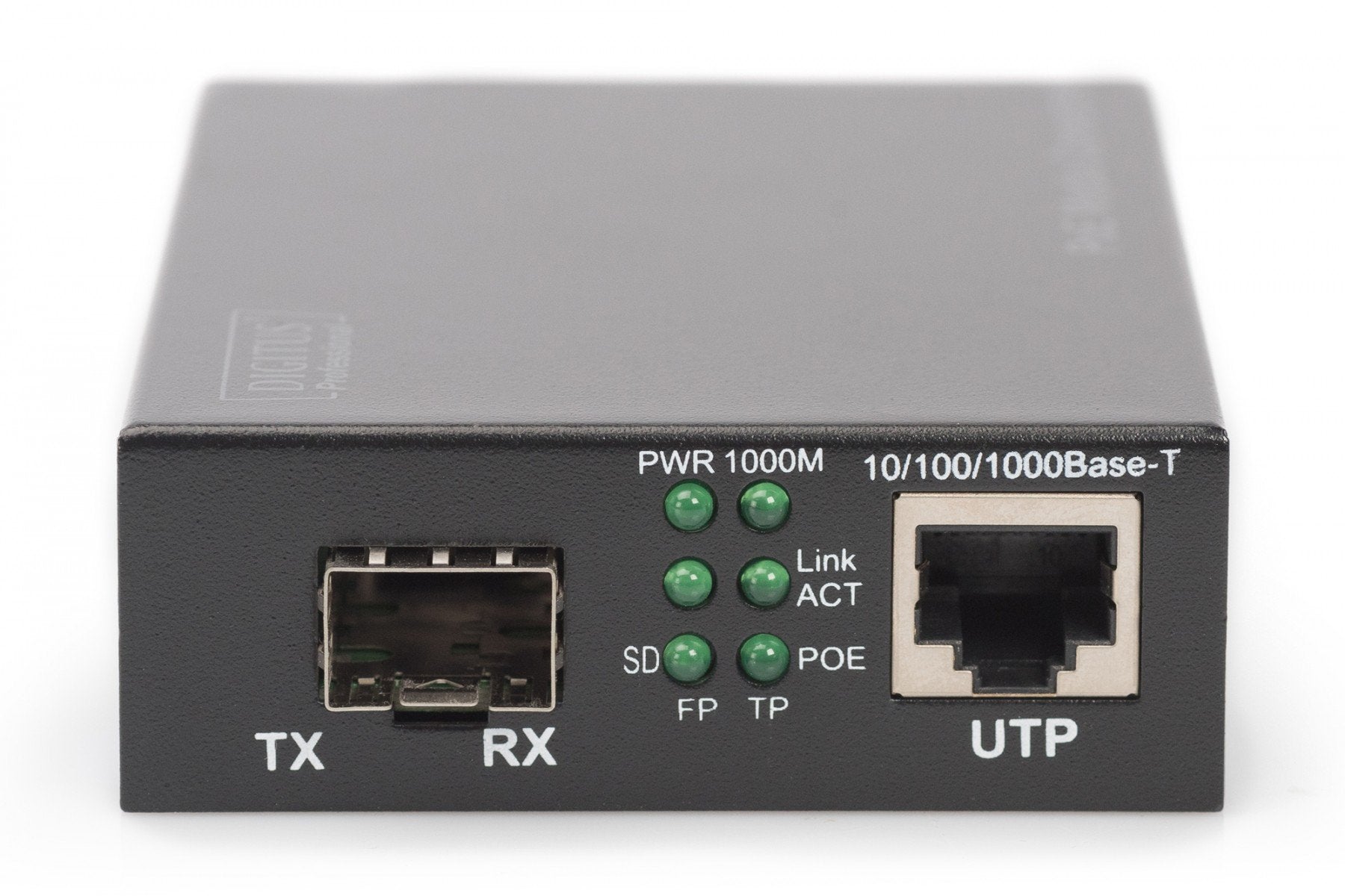 Digitus DN-82140 convertisseur de support réseau 1000 Mbit/s Noir