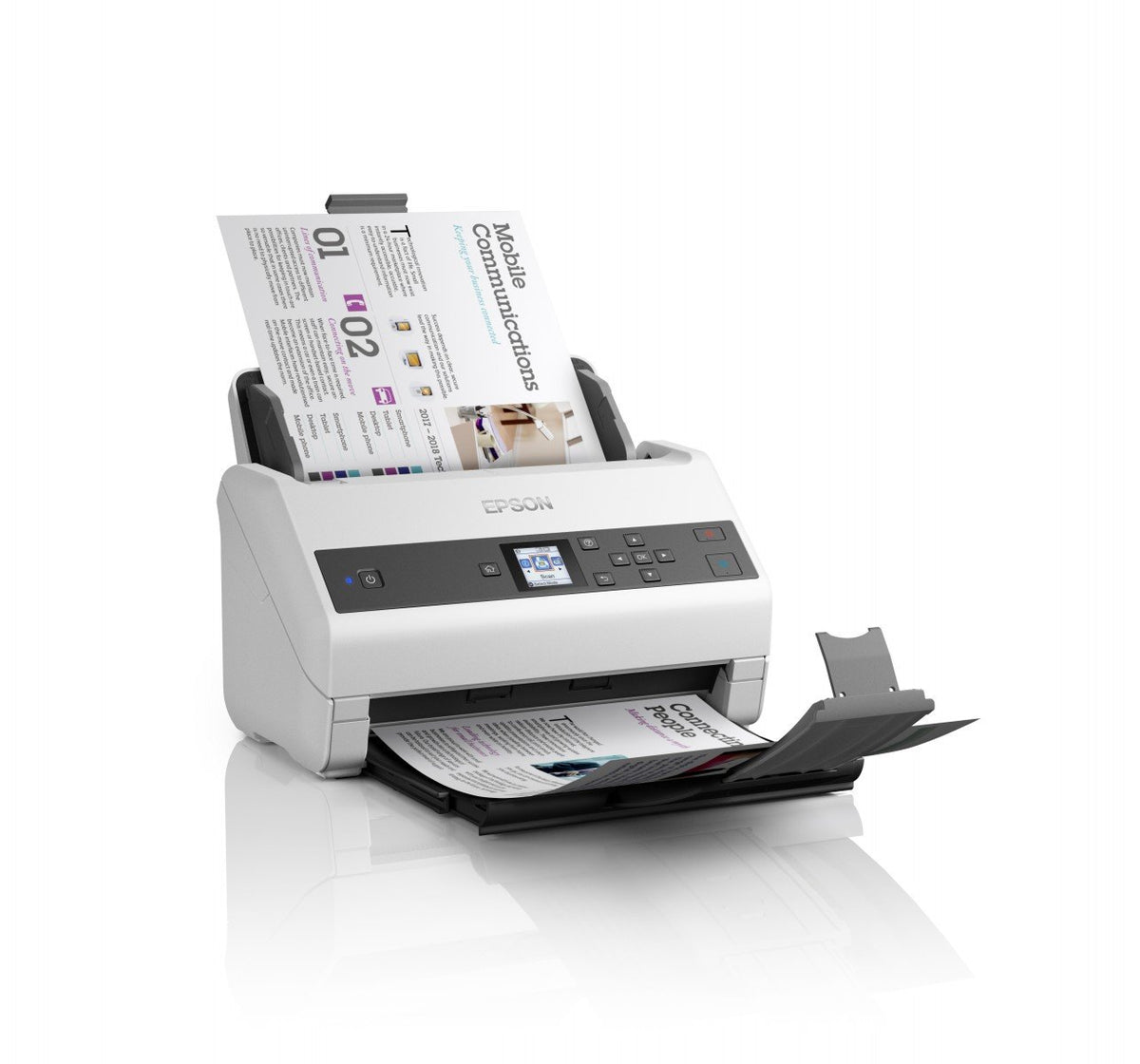 EPSON WorkForce DS-870 Document scanner Contact Image Sensor CIS Duplex A4 600x600dpi 65ppm ADF 100sheets 7000scans/d USB 3.0