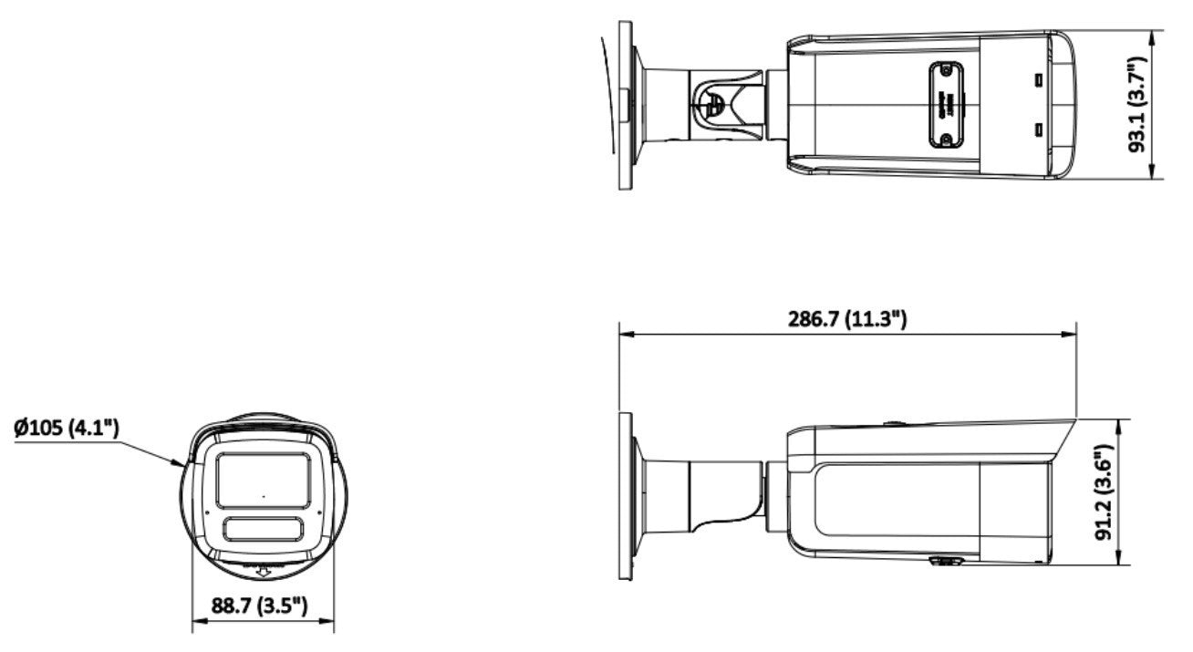 Hikvision DS-2CD2T63G2-2LI(2.8mm) 6 MP caméra réseau Bullet avec Acusense et éclairage hybride intelligent fixe