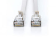 Câble patch RJ45-RJ45 slim, Cat.6A, F/FTP, AWG 32/7, LSOH, 0,3 m, gris