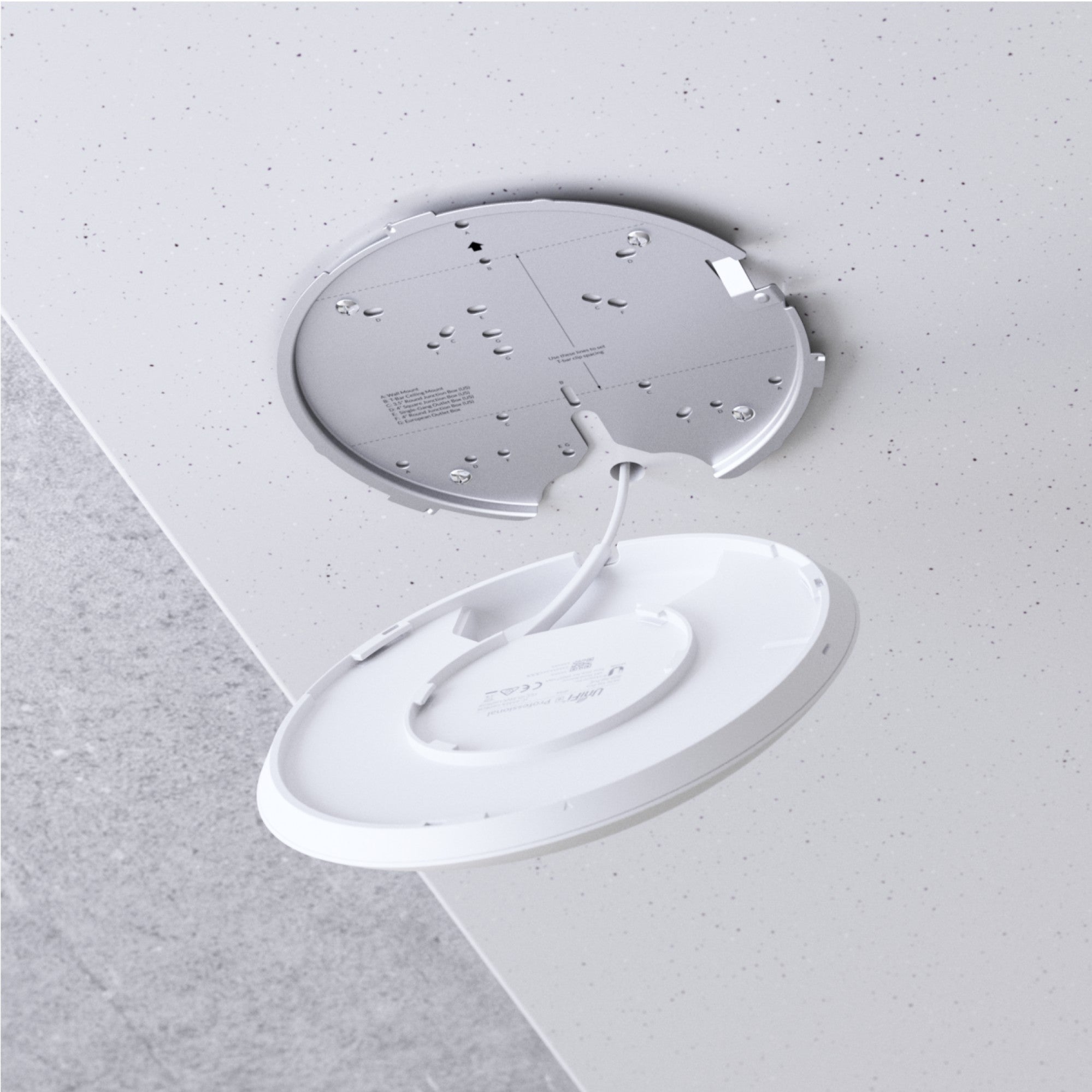 Ceiling-mount WiFi6E AP with 2.5GbE 10.