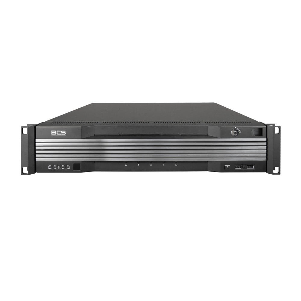 BCS BCS-U-NVR6408R-A-4K(2X12TB) Enregistreur IP 64 canaux avec RAID et support des caméras 12MP