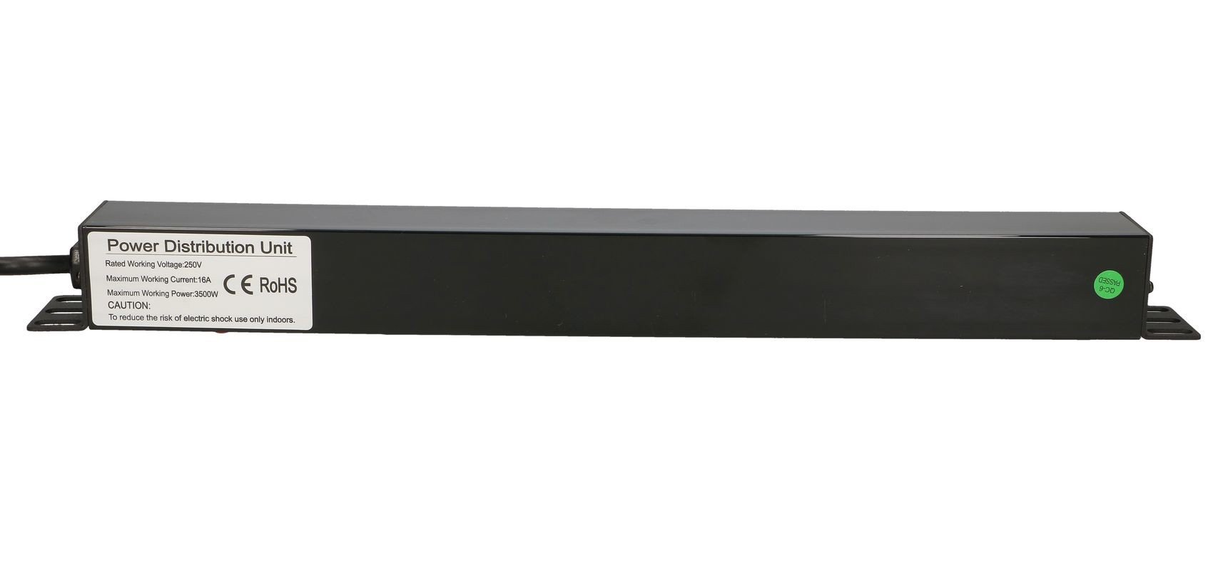 "Extralink 19\"" 1U 7 SOCKET EU TYPE POWER PDU WITH SWITCH PDU 7-EU Bloc d'alimentation"
