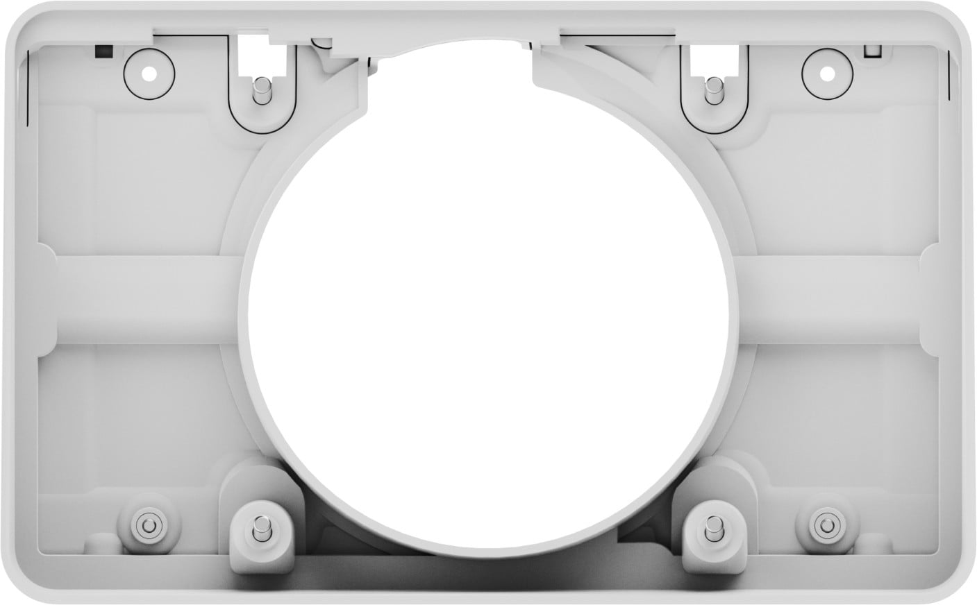 LOGITECH Mounting kit angle plinth reversible interface 14 viewing angle for meeting room scheduling system off-white