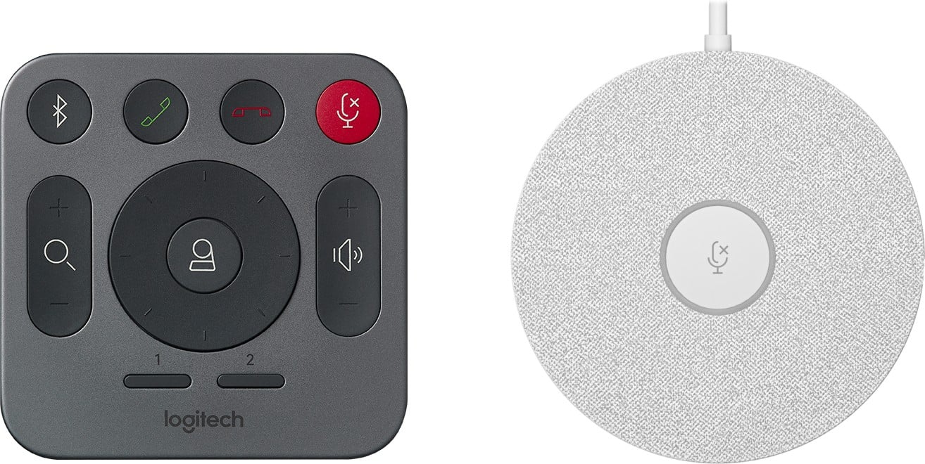 LOGITECH Rally Plus GRAPHITE - kit de visioconférence - micro Rally Mic - WHITE