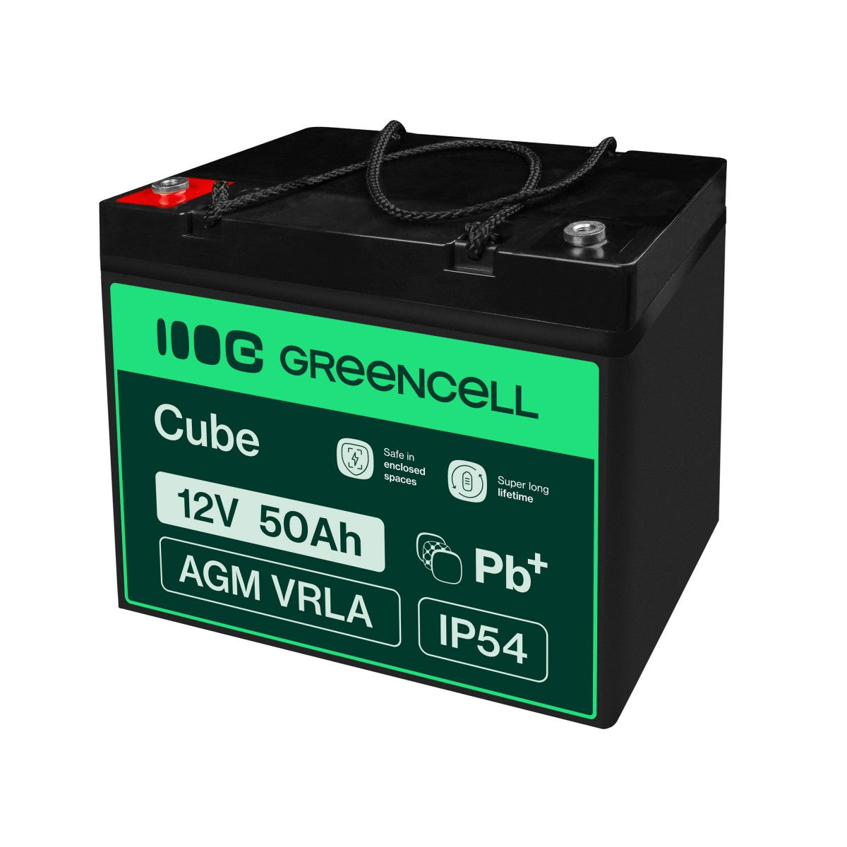 Green Cell AGM56 batterie de véhicule Mat de verre absorbé 50 Ah 12 V