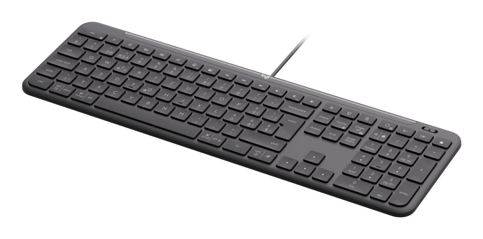 Clavier Filaire Logitech K620 pour Entreprises - Graphite - US
