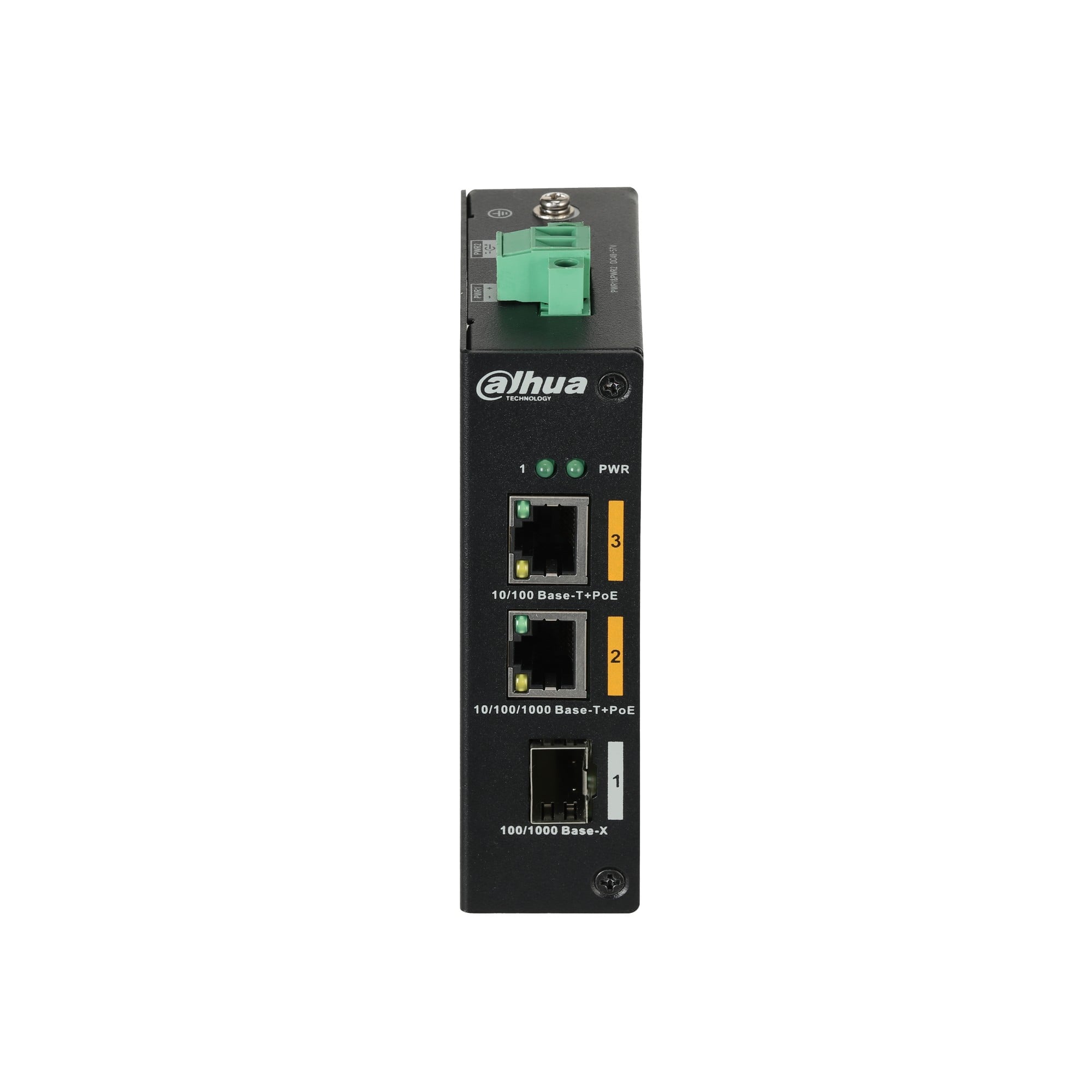 Dahua PFS3103-1GT1ET-60-V2 Switch de bureau robuste non géré a 3 ports avec 2 ports PoE
