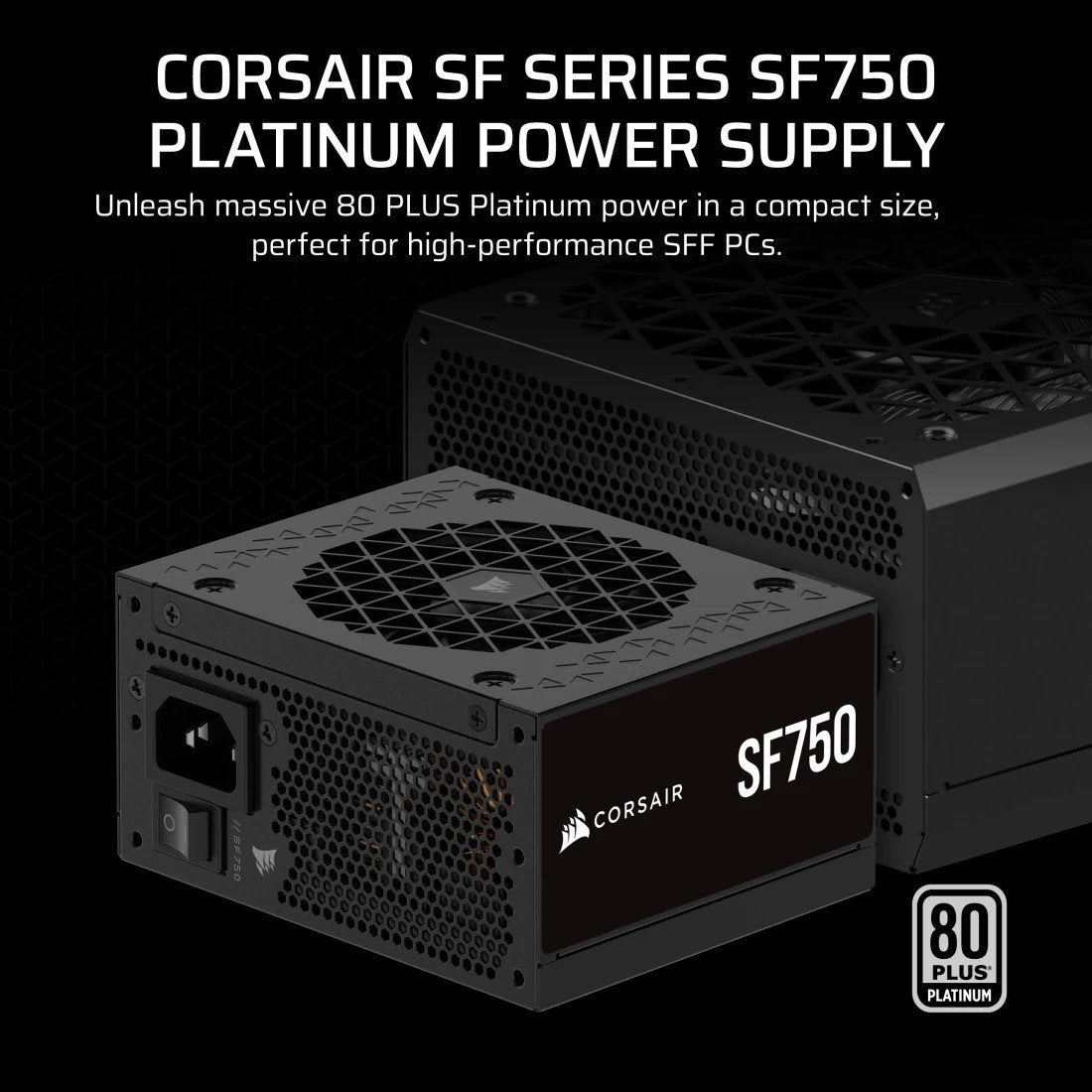 Alimentation Corsair SF Series CP-9020284-EU 750 W 24 broches ATX SFX Noir