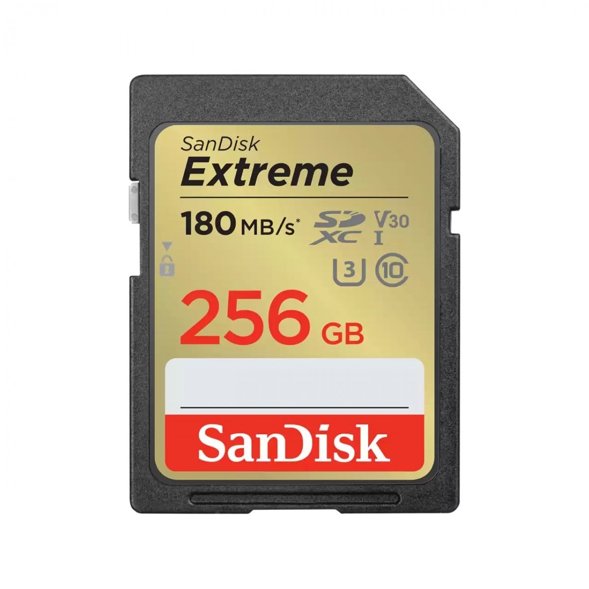Extreme 256GB SDXC 180MB/s UHS-I C10 U3