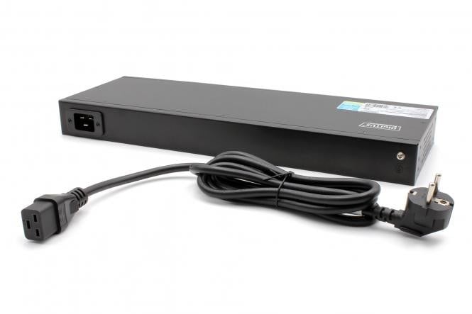 Digitus DN-DP-H-1-8C13 unité de distribution d'énergie 1U Noir