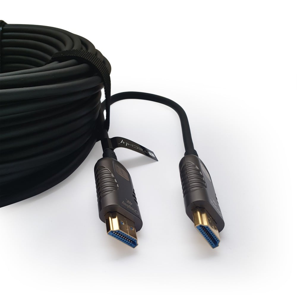 Techly ICOC HDMI-HY2-020 Câble optique actif HDMI 2.0 4K60Hz 20m 18Gbps