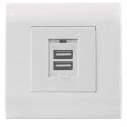 Intellinet 772211 prise de courant USB A Blanc