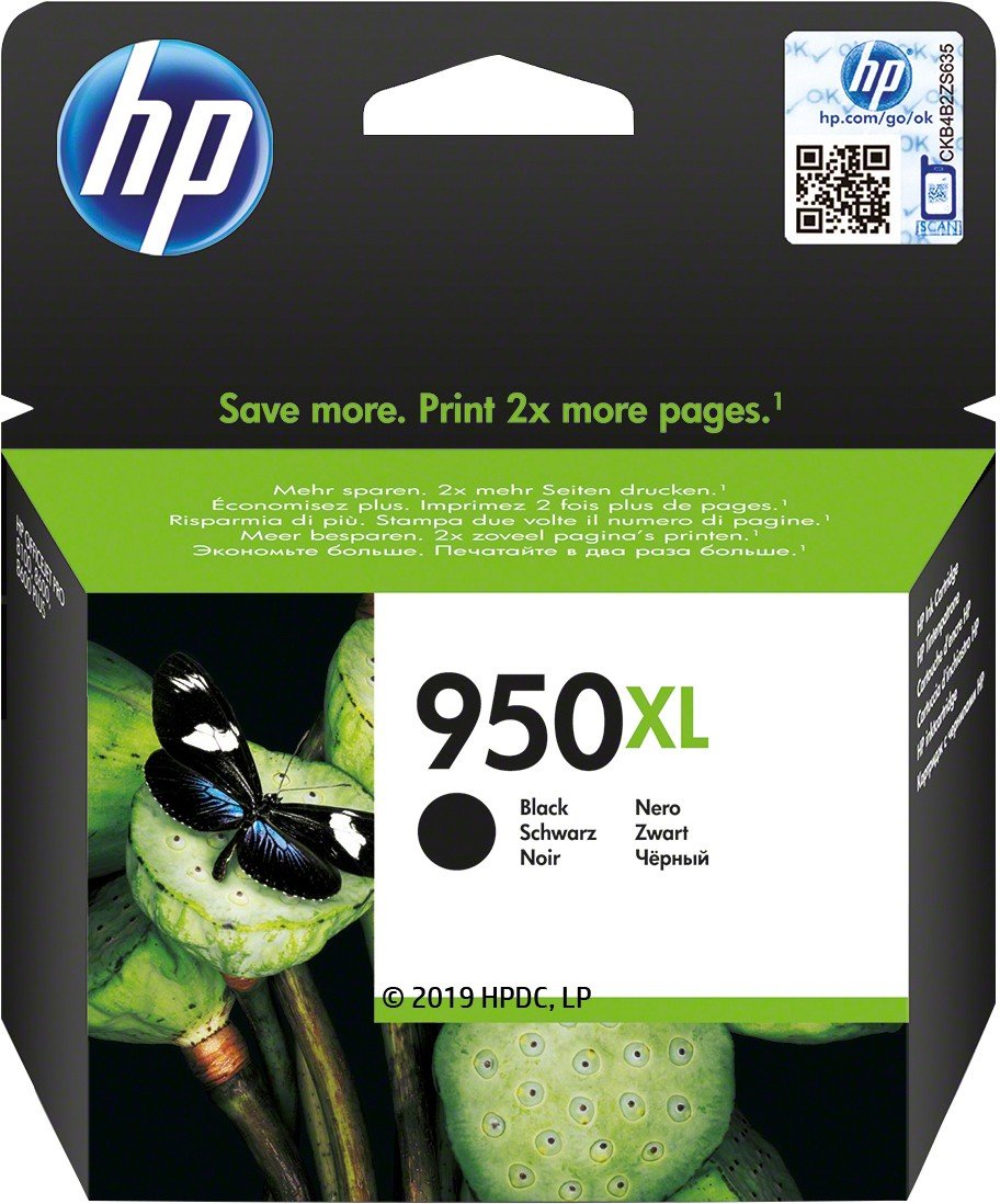 HP 950XL original Ink cartridge CN045AE BGX black high capacity 2.300 pages 1-pack Officejet WCF (P)
