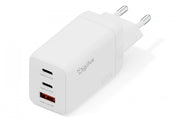 Digitus DA-10303 Chargeur mural GaN II 67W | 2x USB-C, 1x USB-A | PD 3.0, QC 3.0 | Blanc