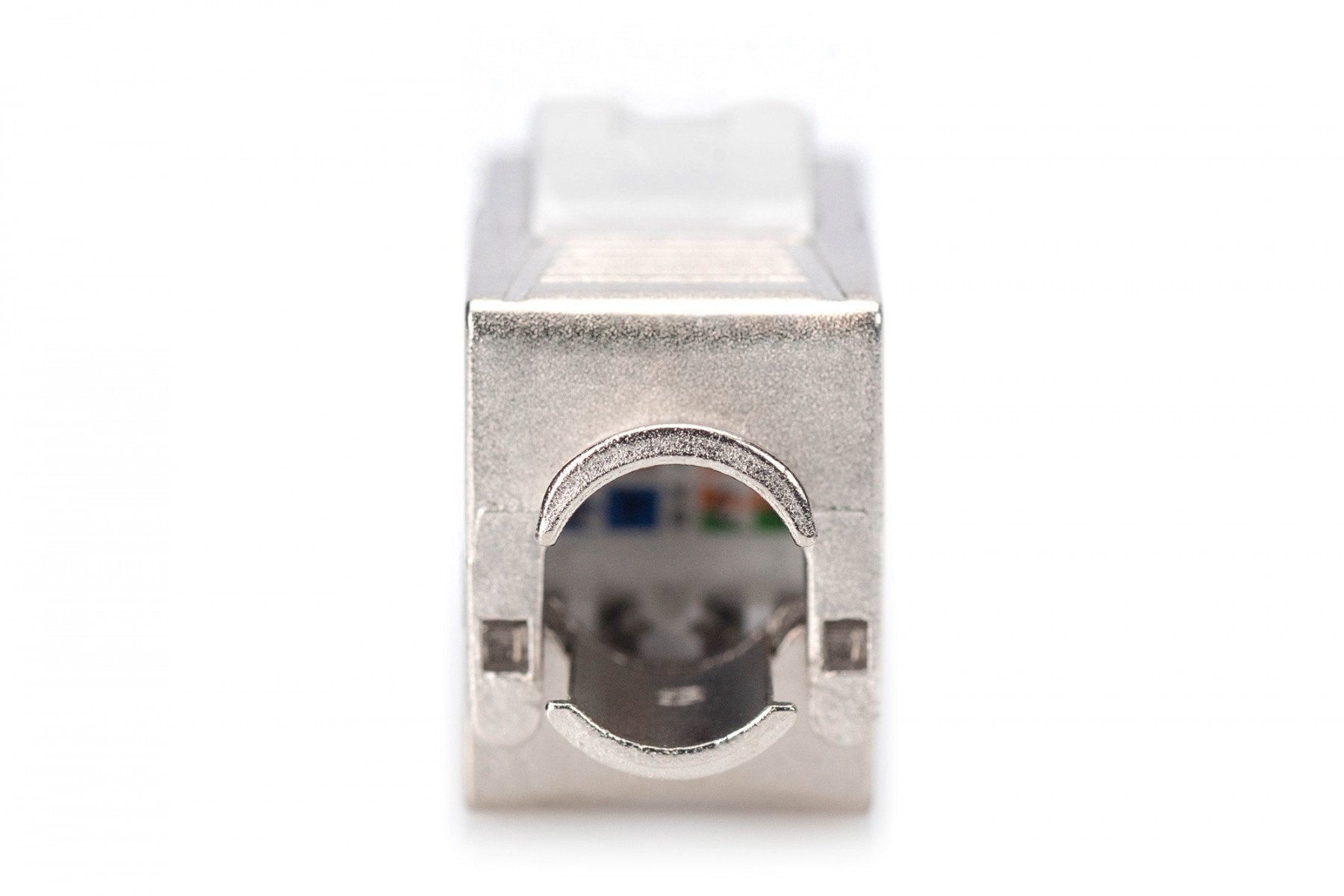 DIGITUS Module Keystone CAT 6 - blindé - Plat - Argent - RJ-45 - RJ-45 - Femelle - Femelle
